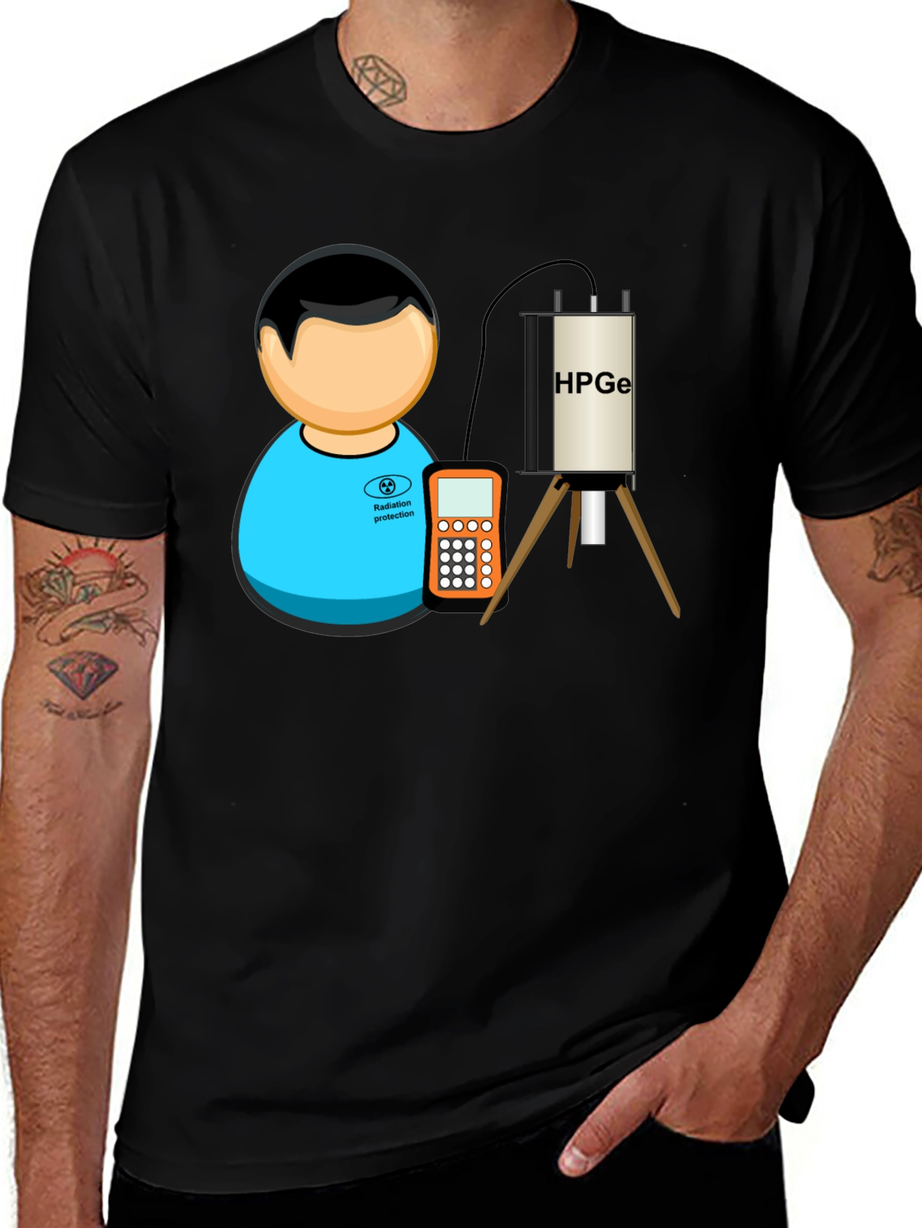 Radiation Protection T-Shirt: HPGe Detector Design