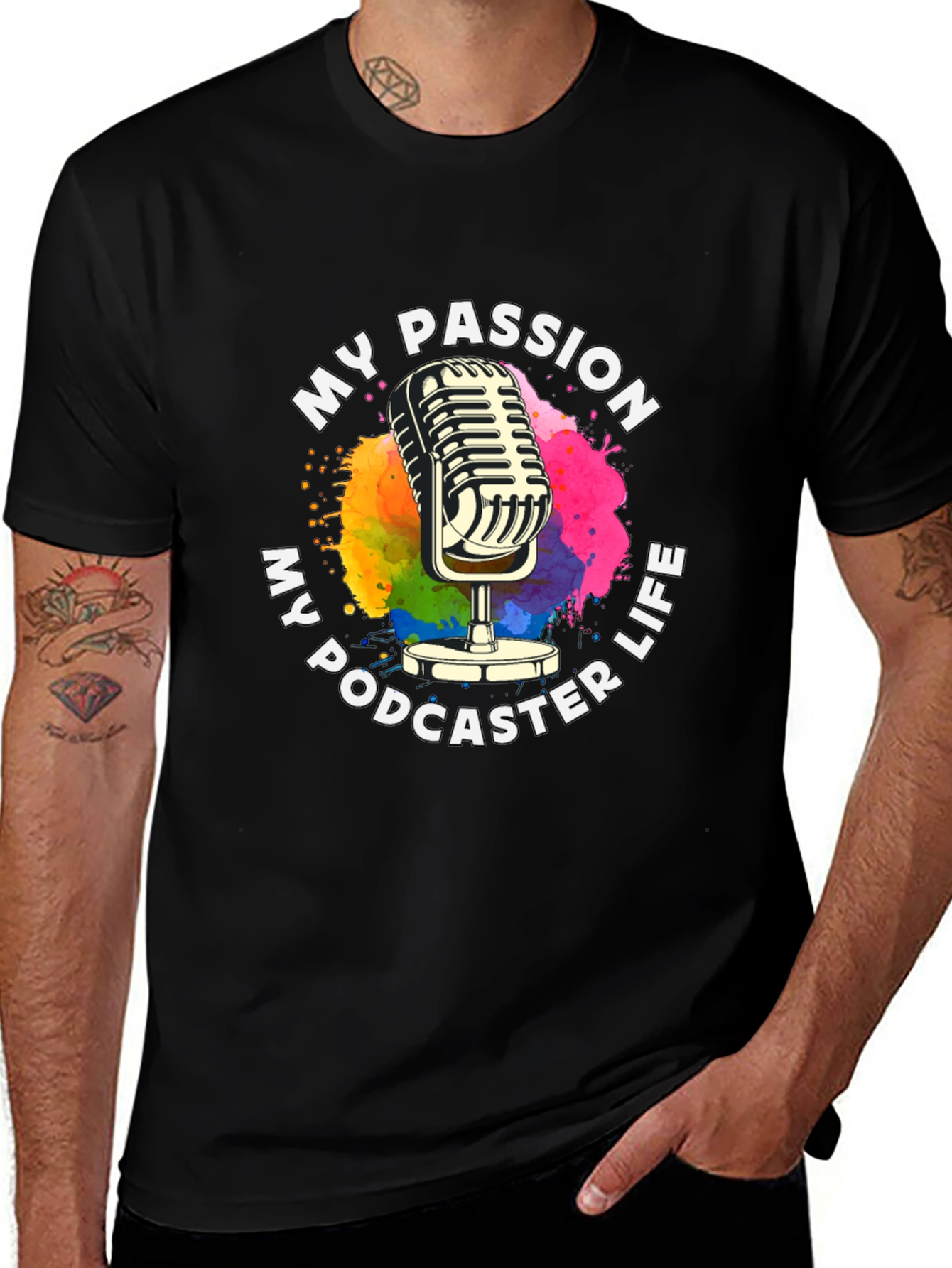 Variant 28 of My Passion, My Podcaster Life Graphic T-Shirt