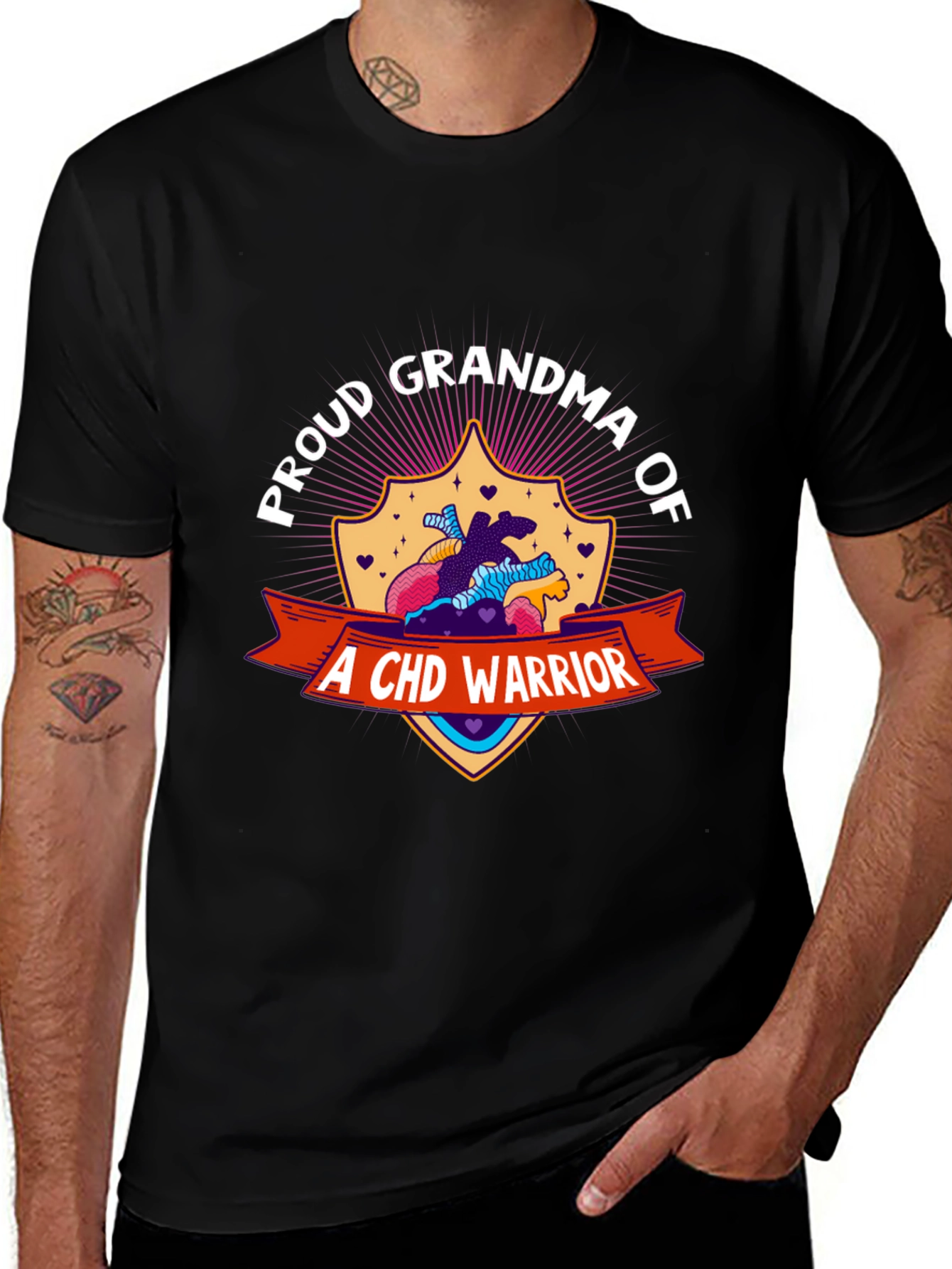 Proud Grandma CHD Warrior T-Shirt