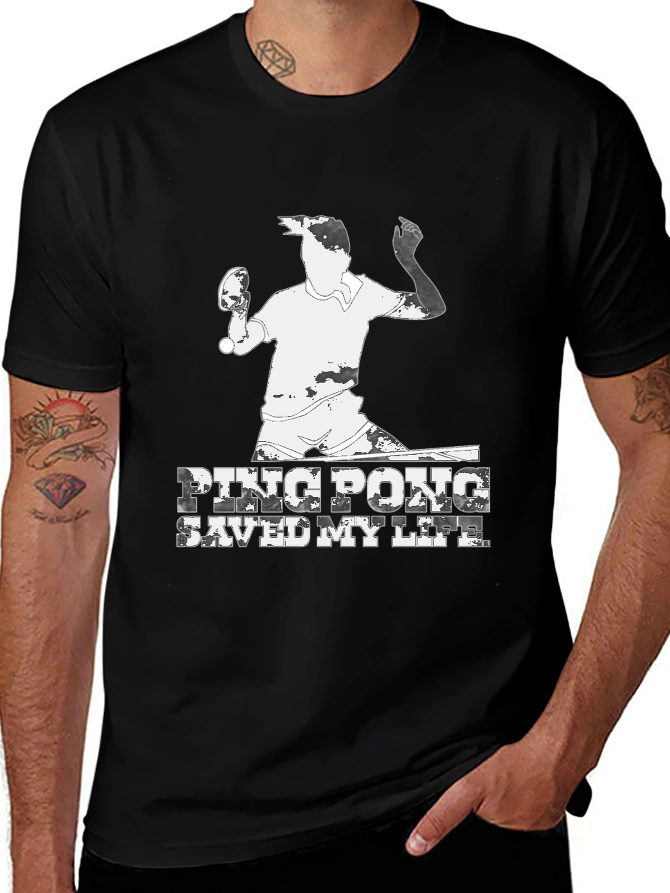 Variant 26 of Ping Pong Saved My Life Graphic Tee