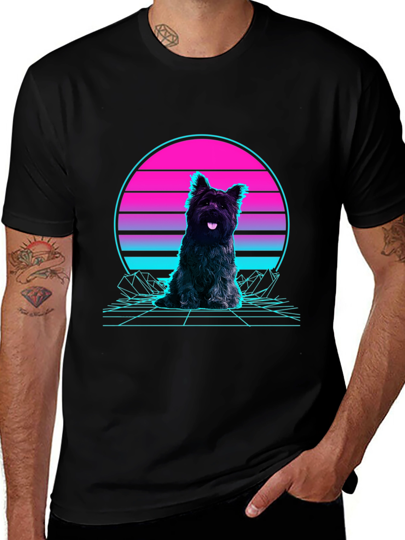Variant 7 of Retro Dog Graphic T-Shirt