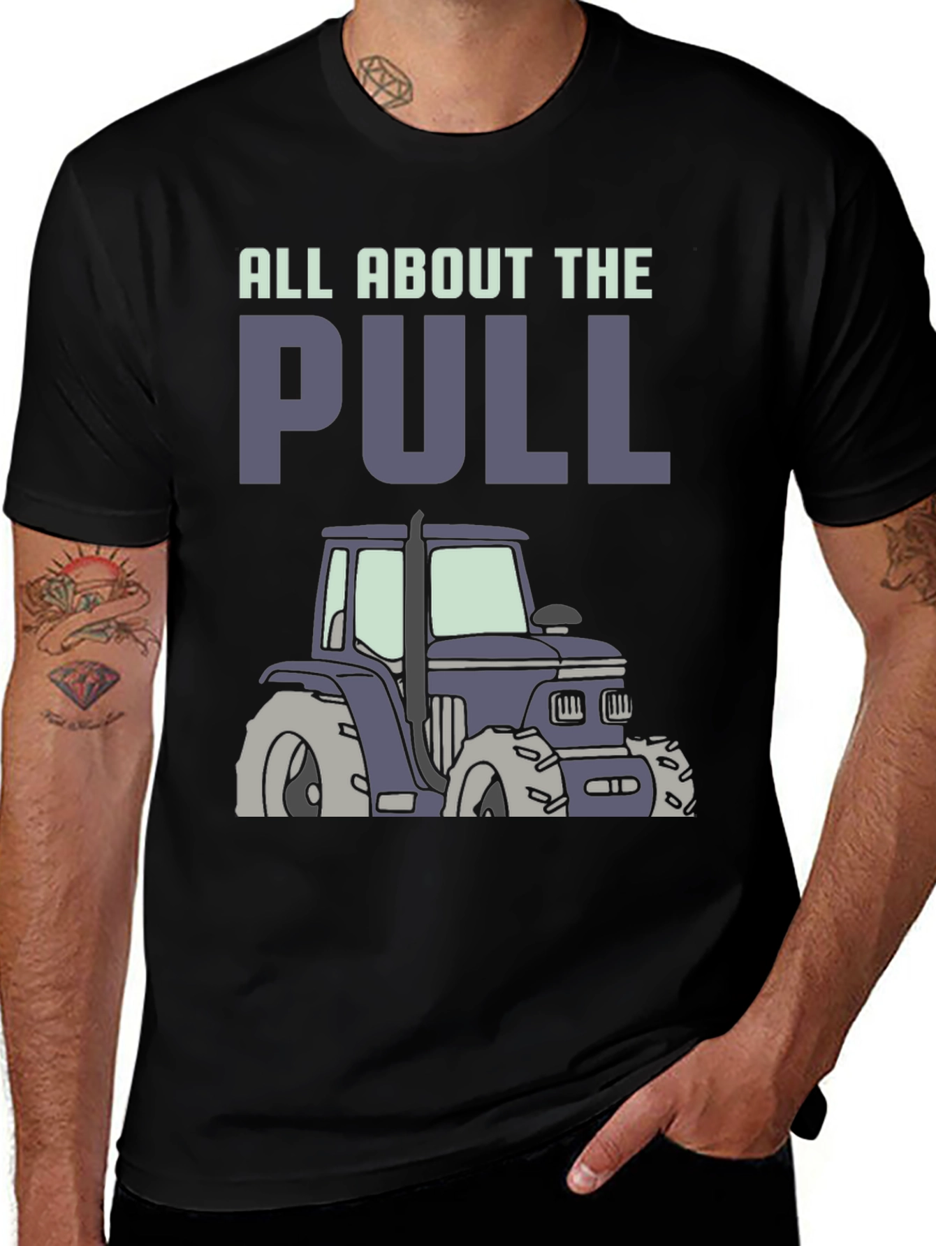 Variant 27 of All About the Pull Tractor T-Shirt