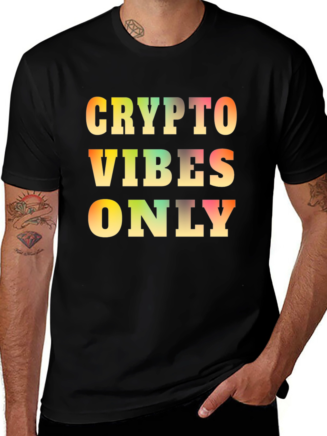 Crypto Vibes Only T-Shirt - Unique Graphic Tee