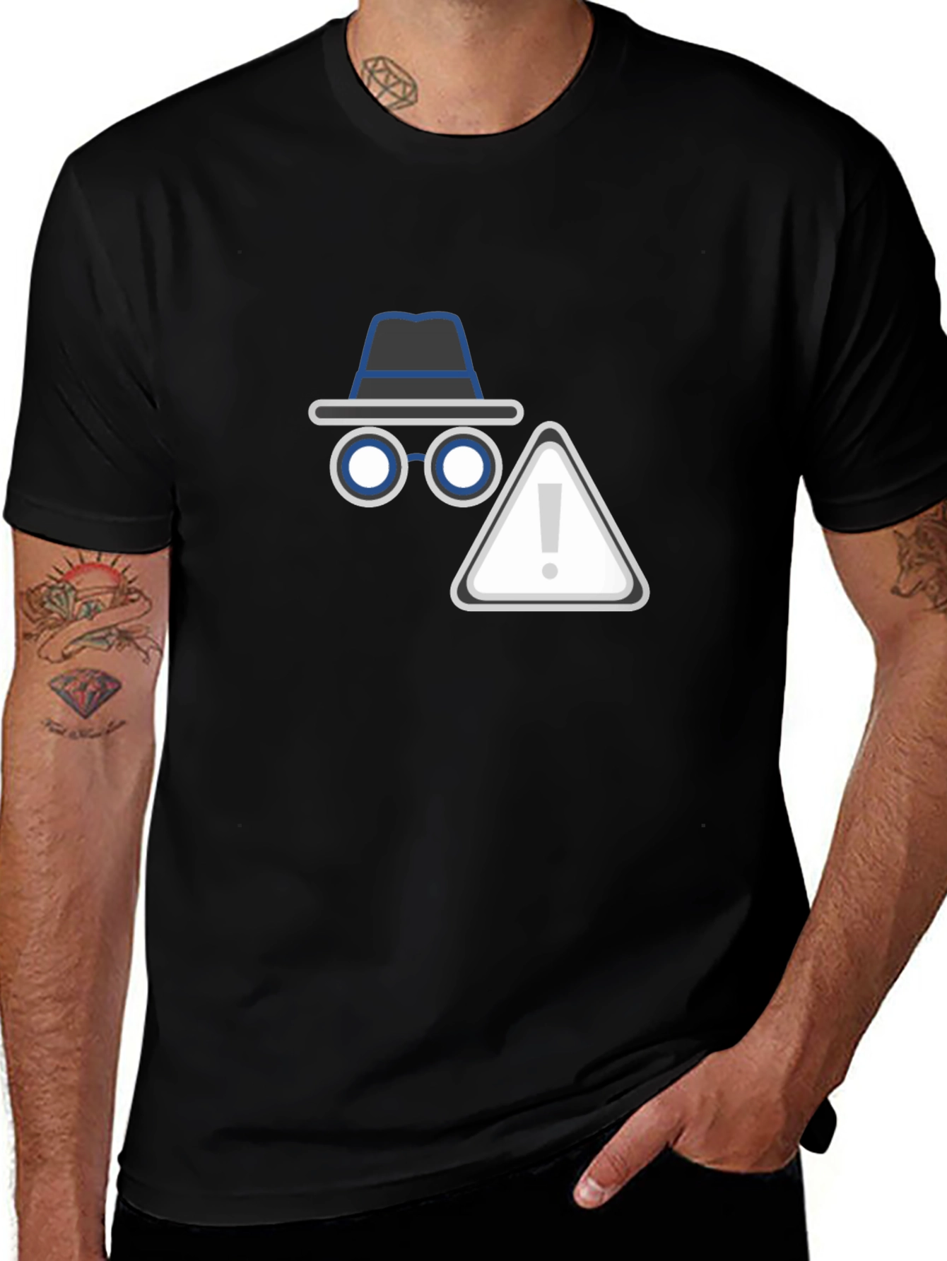 Variant 9 of Incognito Mode Black T-Shirt