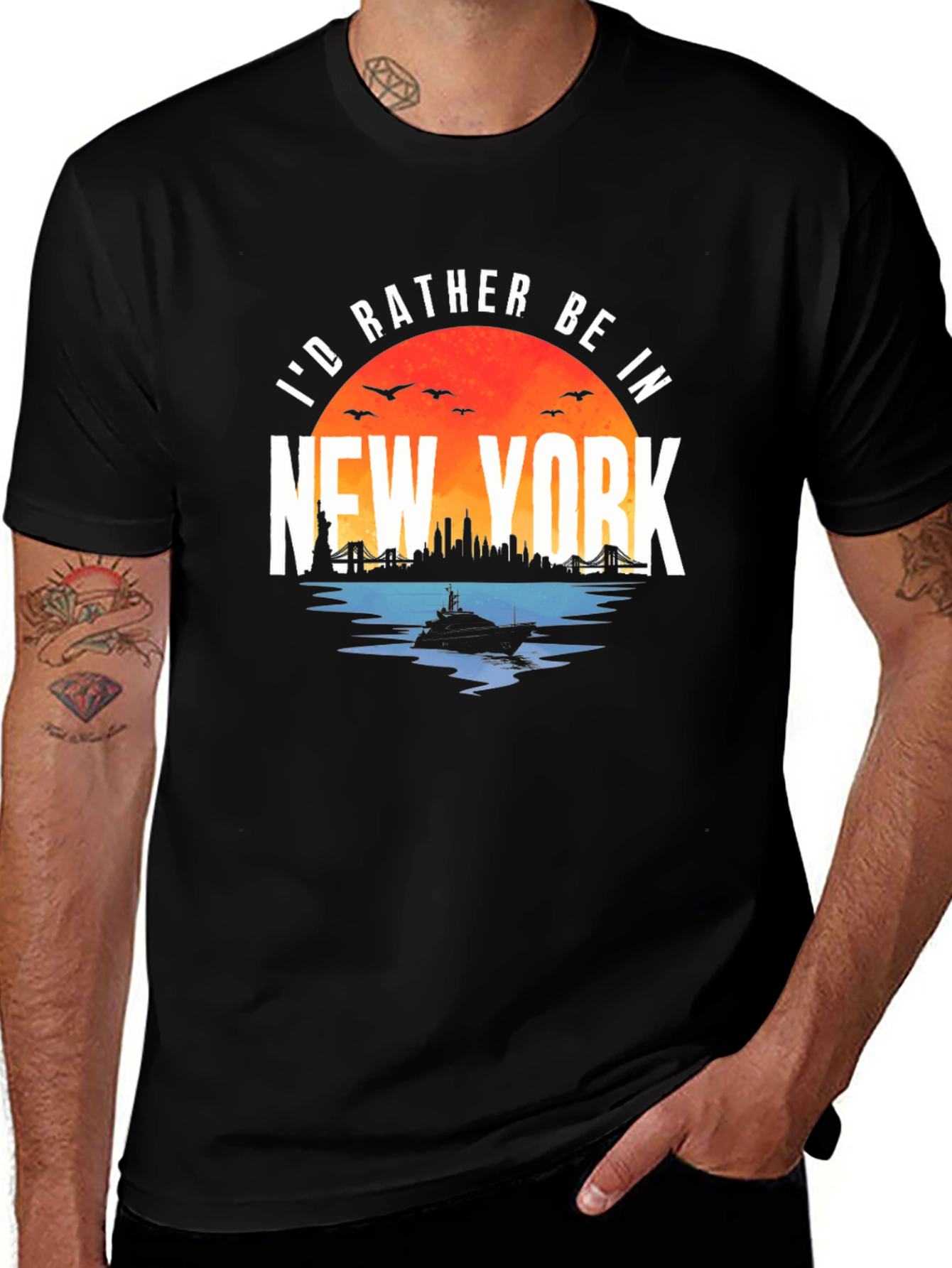 New York City Graphic Tee - I'd Rather Be In NYC