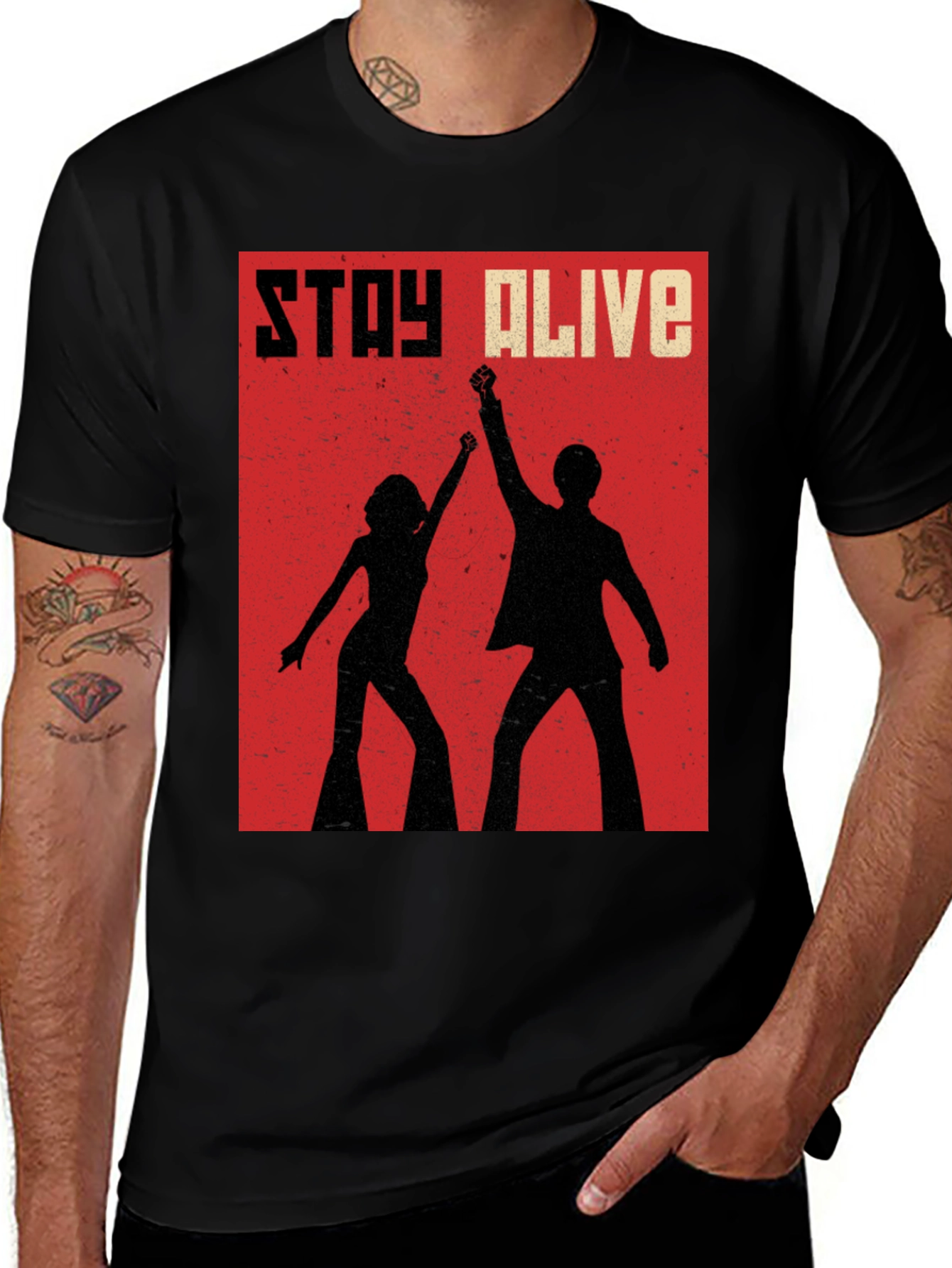 Variant 28 of Stay Alive Disco T-Shirt