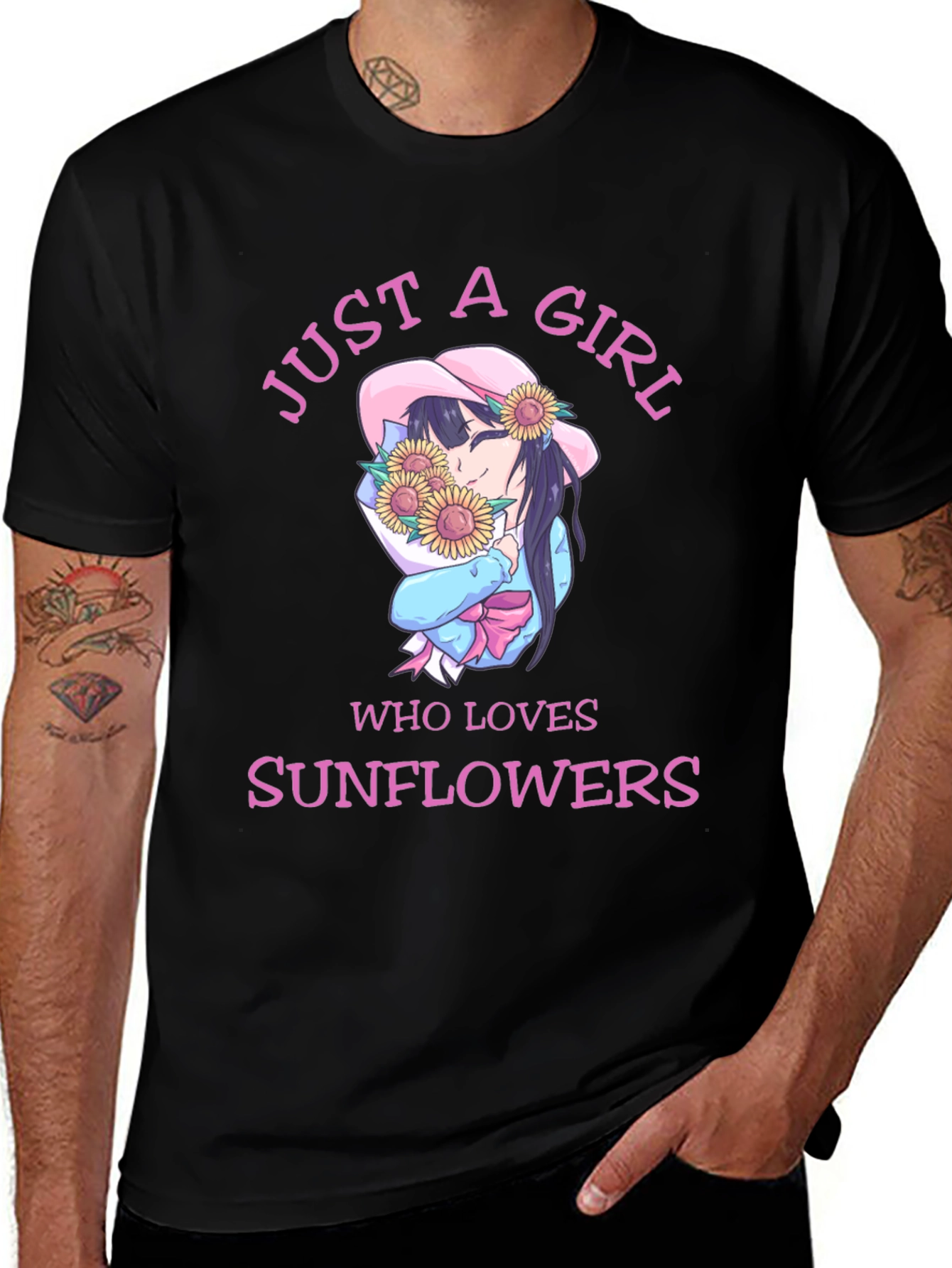 Variant 30 of Just a Girl Who Loves Sunflowers T-Shirt