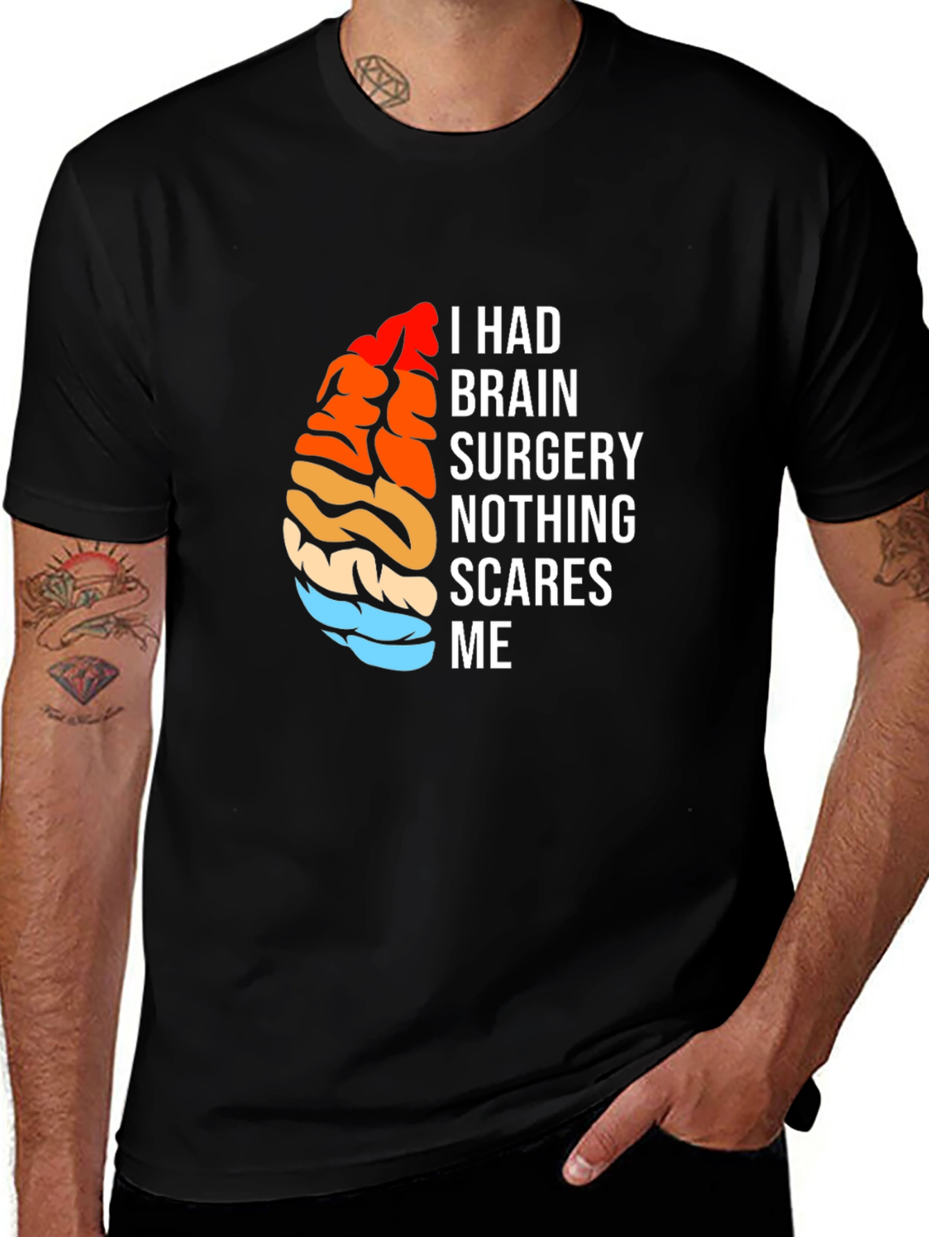 Brain Surgery Survivor Tee - Nothing Scares Me T-Shirt