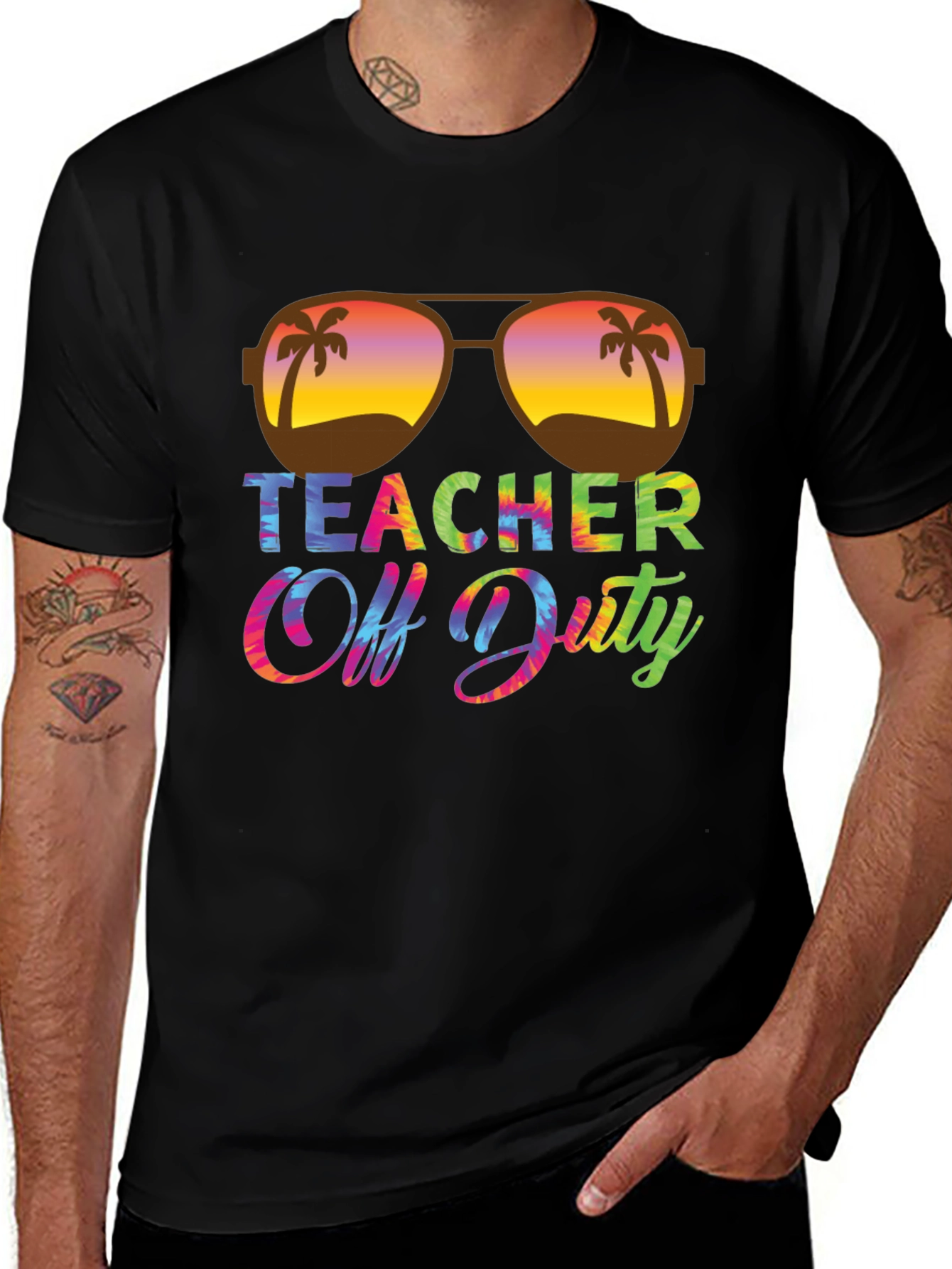 Teacher Off Duty T-Shirt Summer Beach Vacation Tee