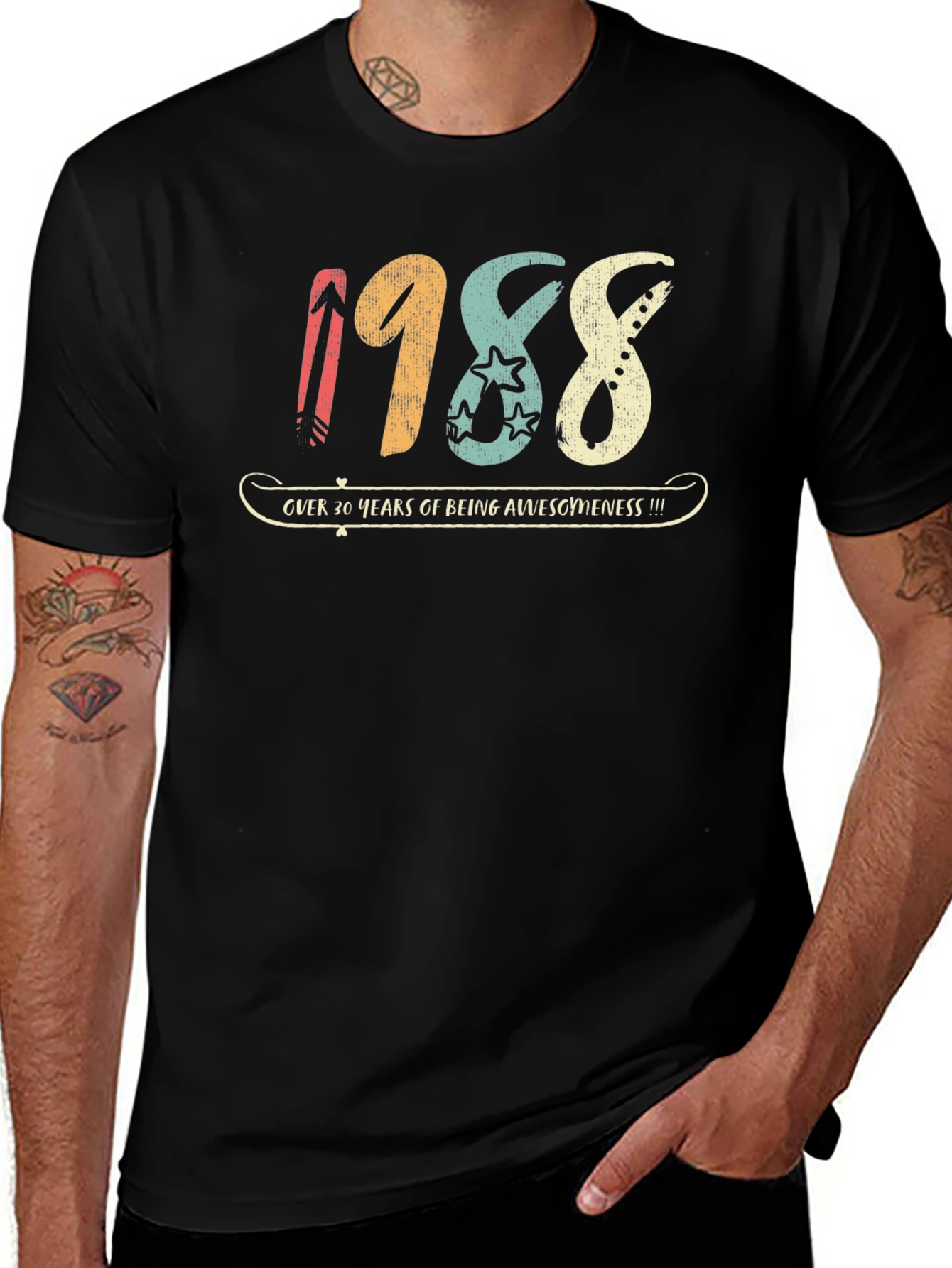 Variant 10 of Vintage 1988 Awesome Birthday T-Shirt