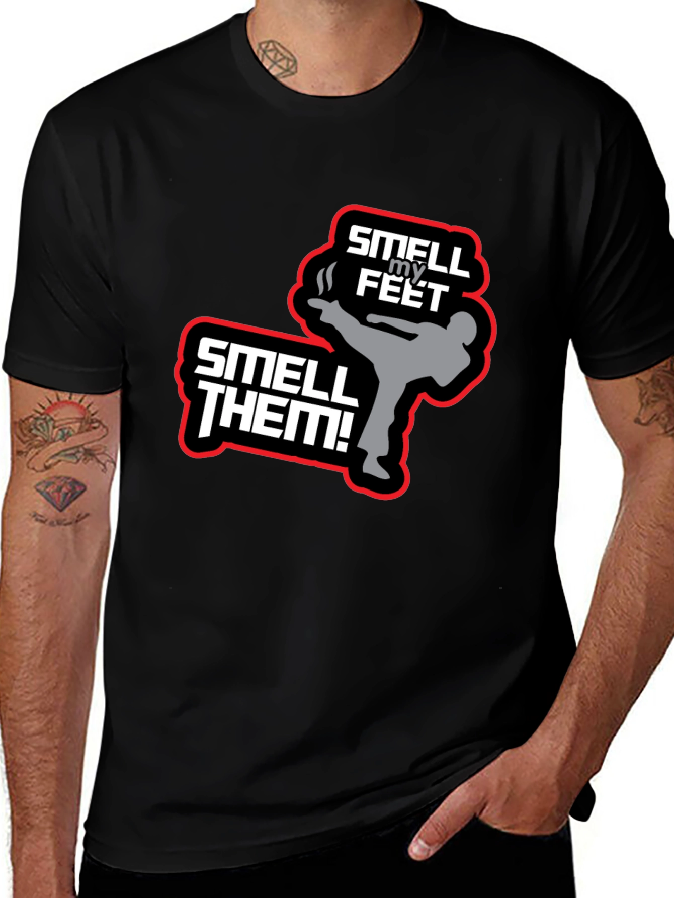 Variant 25 of Smell My Feet T-Shirt - Funny Martial Arts Tee