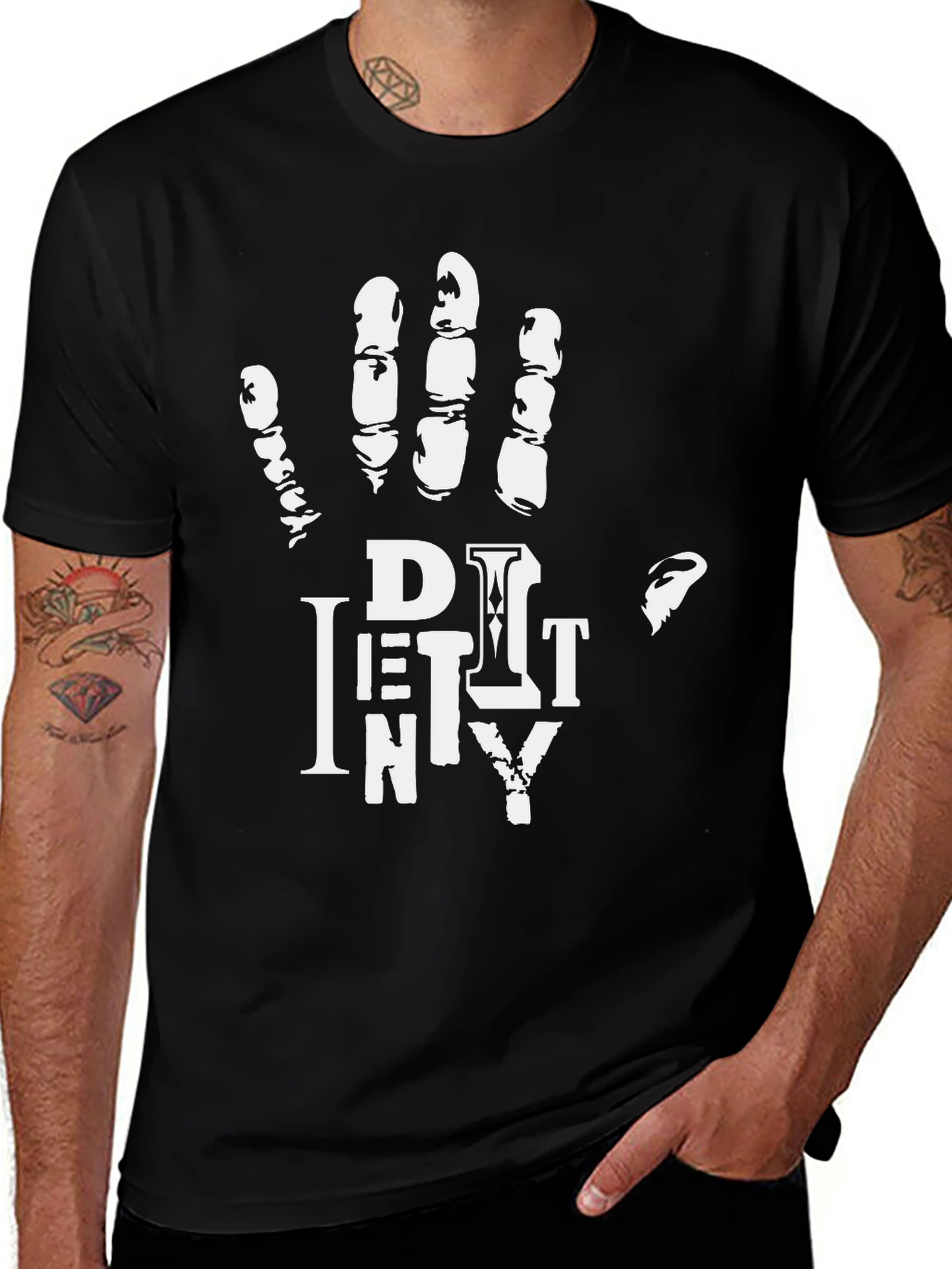 Variant 26 of Dirty Hand Men's Graphic Print Crew Neck T-Shirt