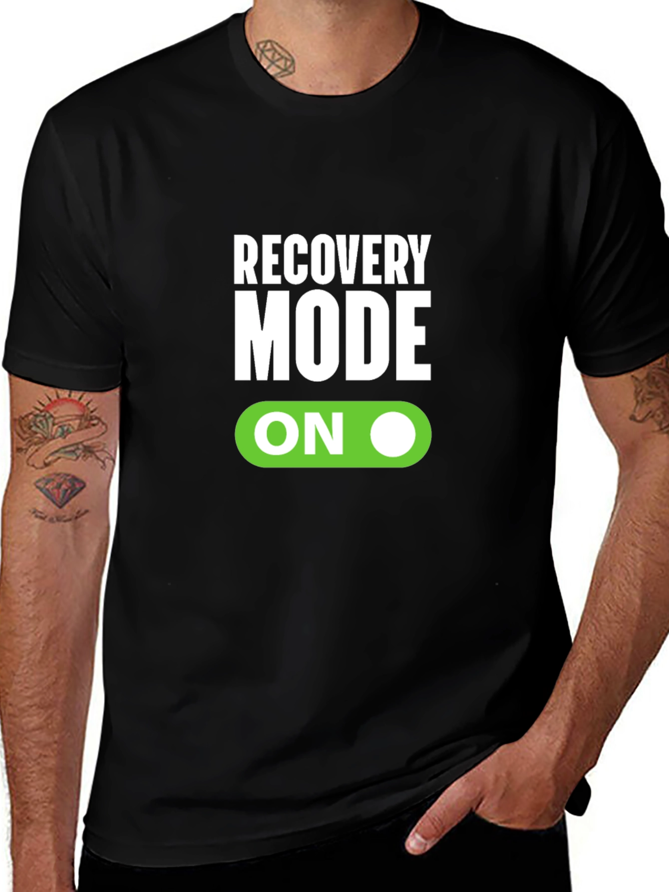 Variant 29 of Recovery Mode On Black T-Shirt