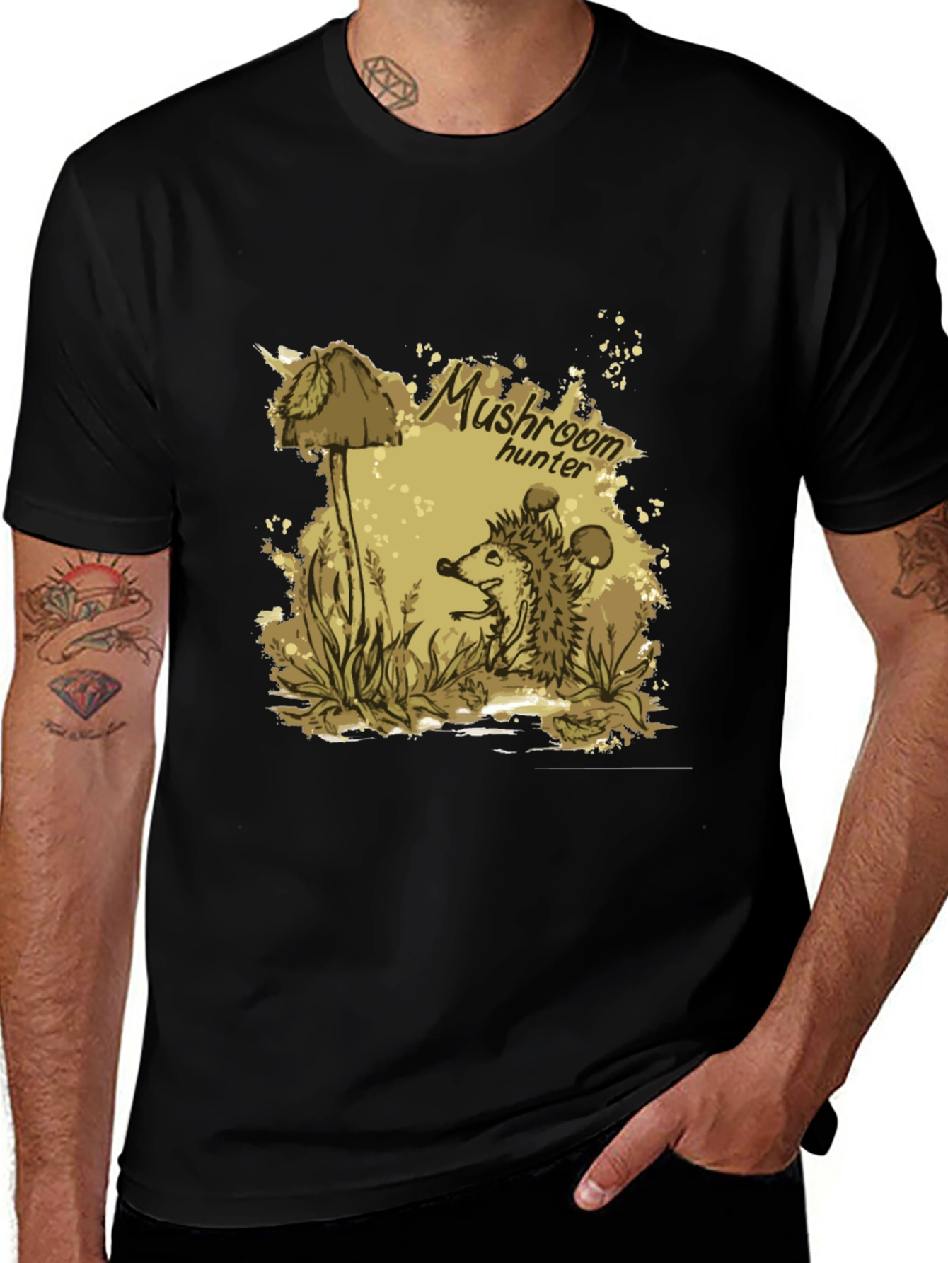 Mushroom Hunter T-Shirt - Unique Graphic Tee