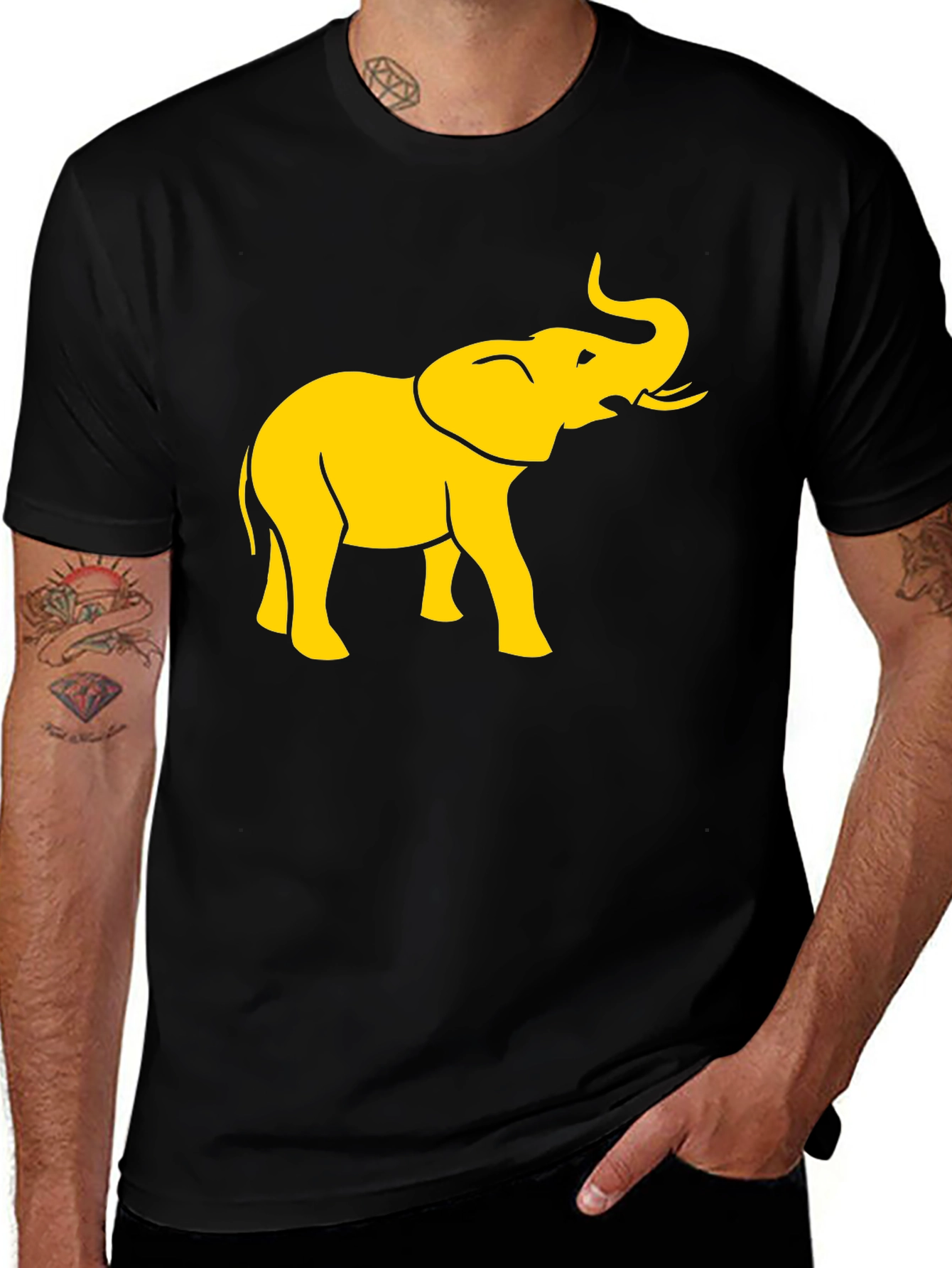 Variant 19 of Elephant Graphic Tee - Bold Design