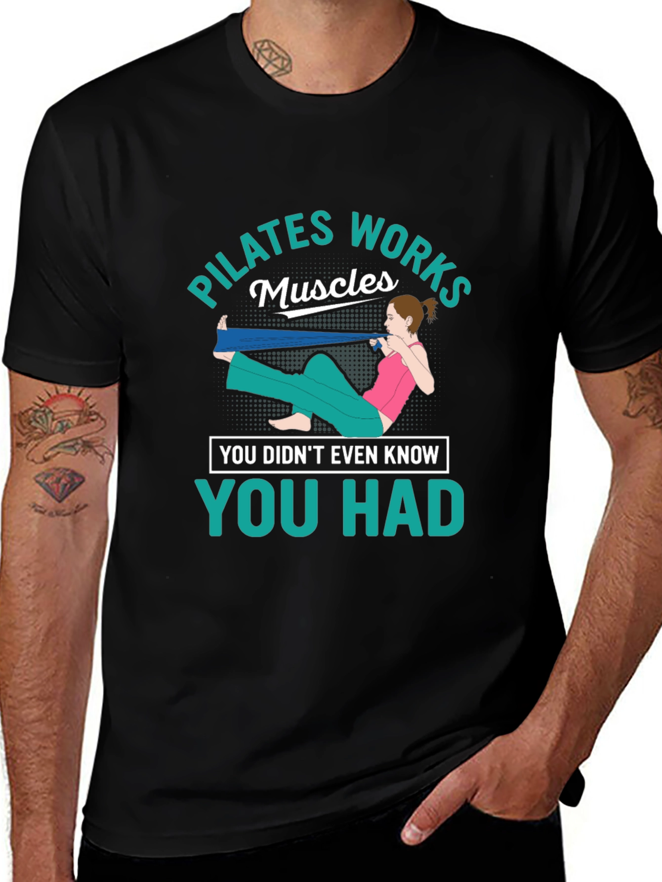 Variant 24 of Pilates Workout Graphic T-Shirt