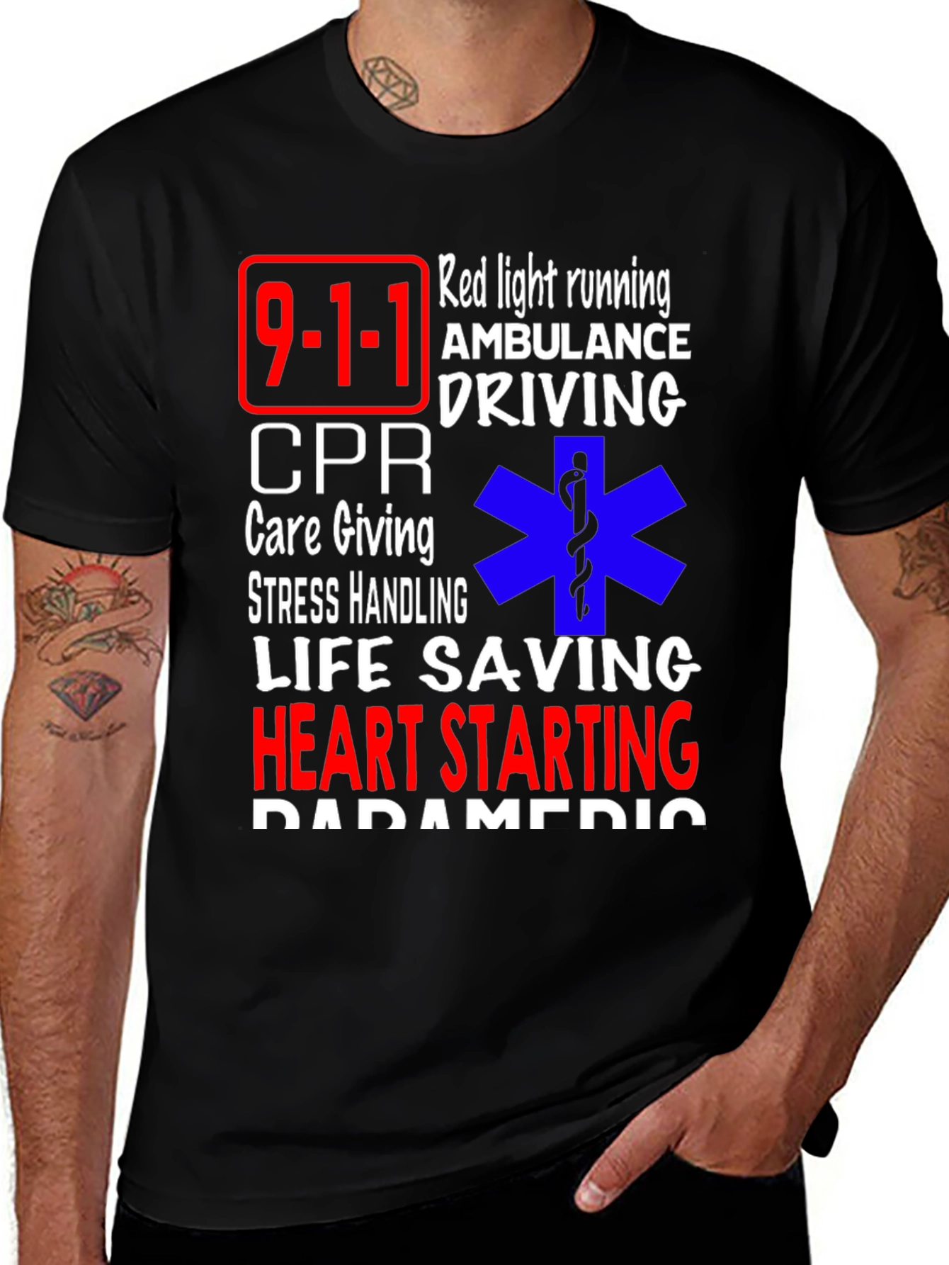Paramedic Life Saving T-Shirt - Emergency Responder Apparel