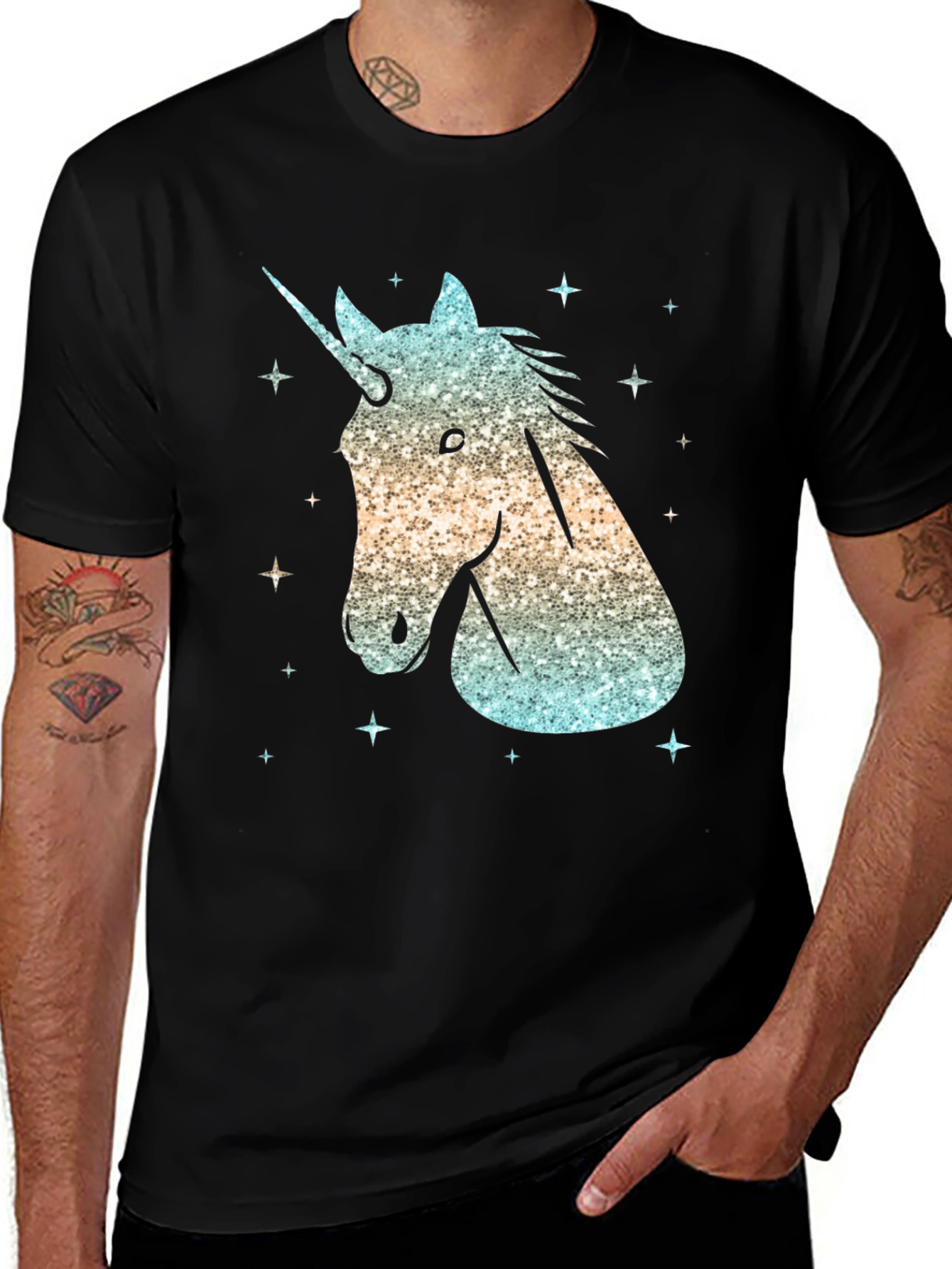 Variant 20 of Unicorn Graphic Tee - Galaxy Sparkle