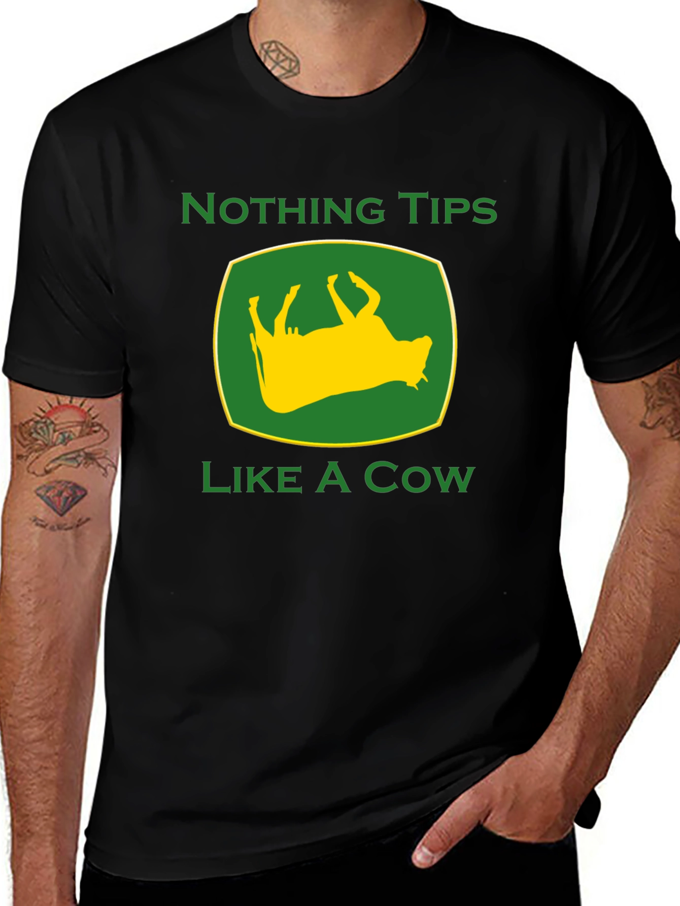 Variant 23 of Funny Nothing Tips Like A Cow Graphic Tee