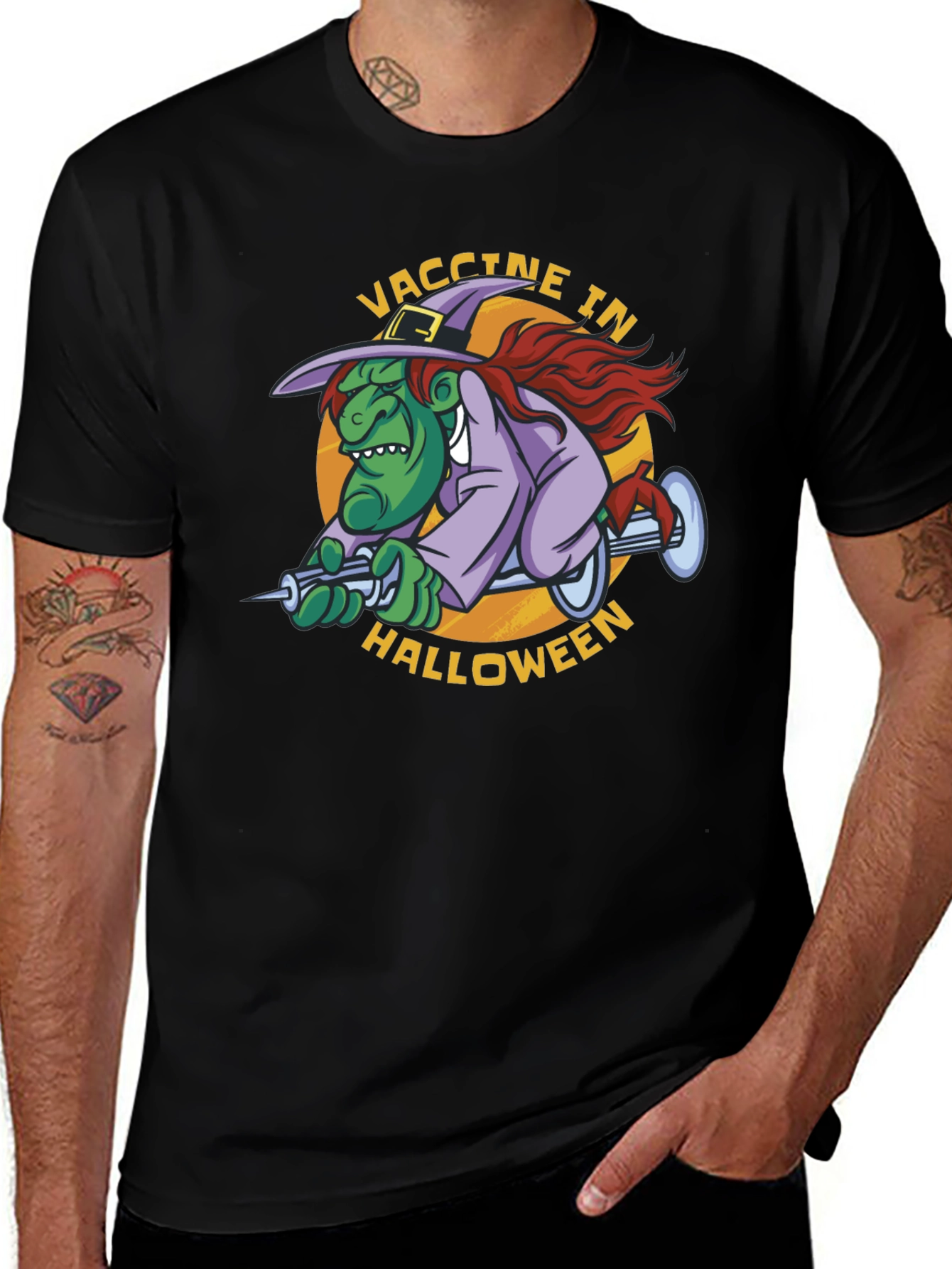 Variant 13 of Vaccine In Halloween T-Shirt