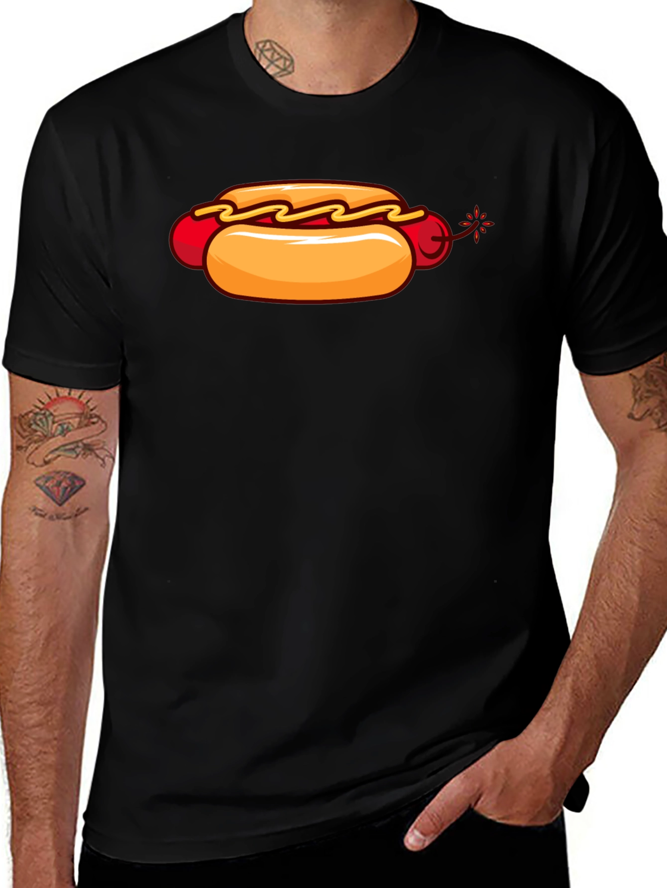 Variant 11 of Hot Dog Bomb T-Shirt - Funny Graphic Tee
