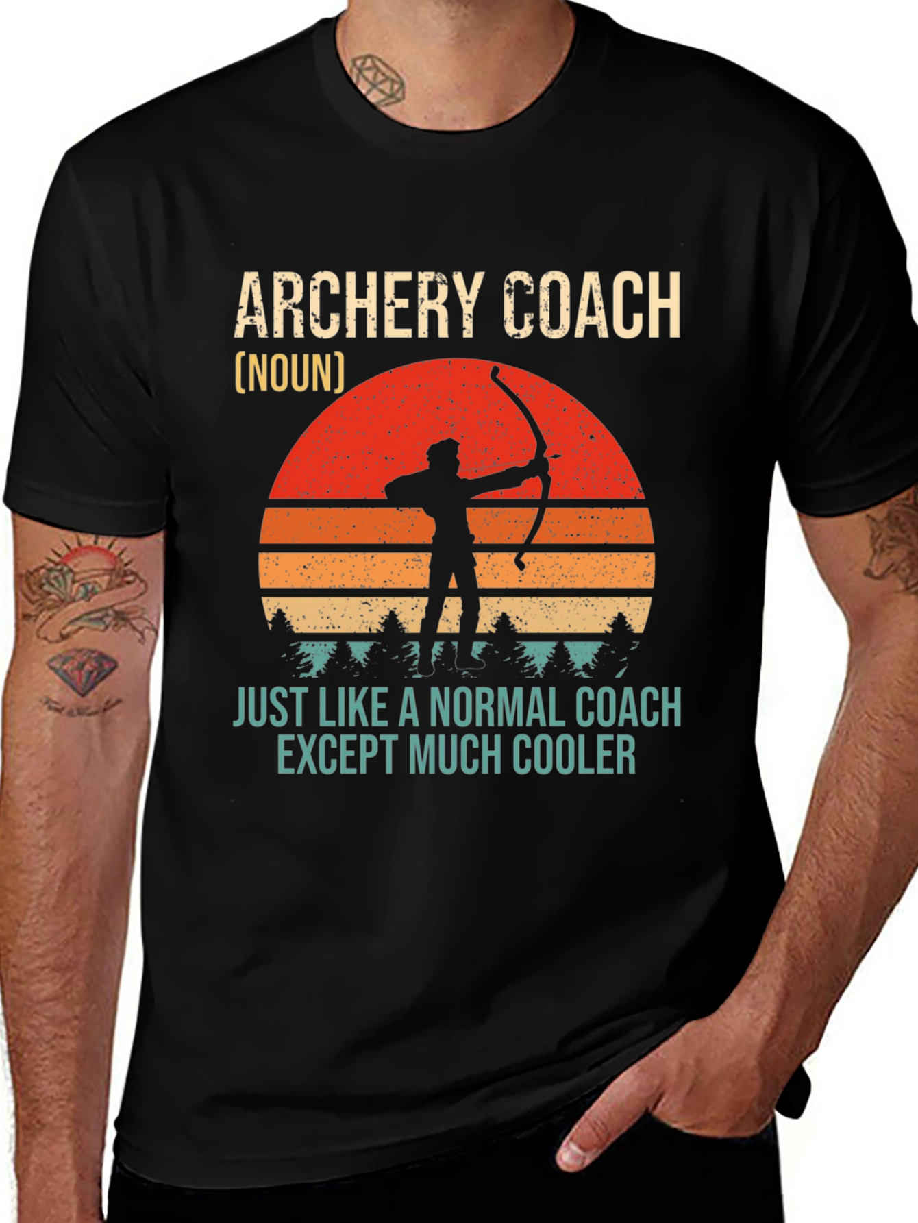 Variant 23 of Archery Coach Novelty T-Shirt