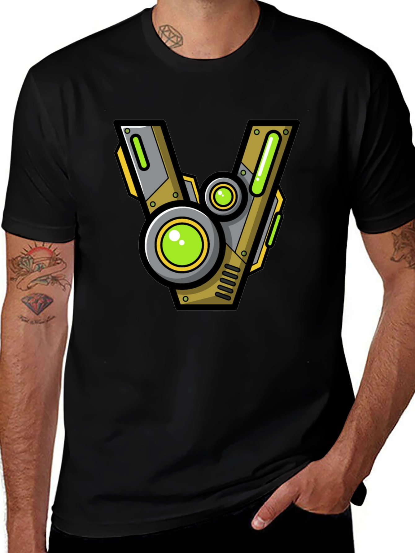 Variant 18 of Steampunk V Black T-Shirt