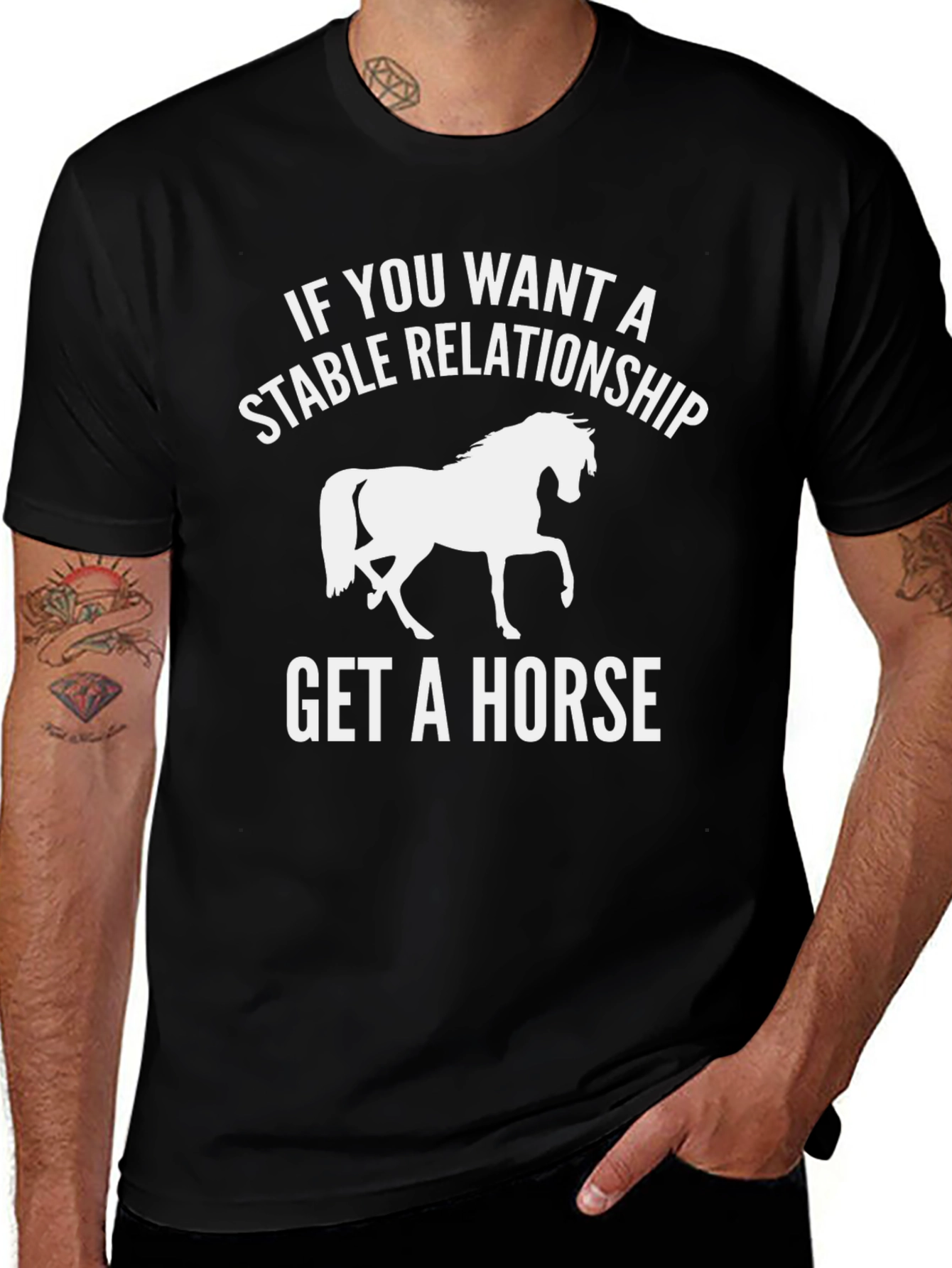 Variant 16 of Stable Relationship Horse Graphic Tee - Unisex