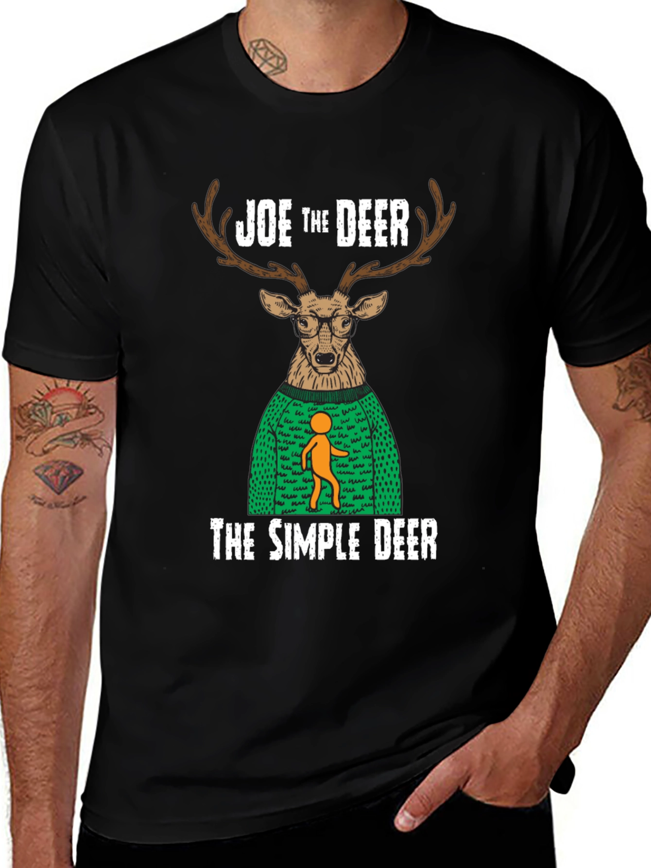 Variant 28 of Joe the Deer T-Shirt - Novelty Graphic Tee