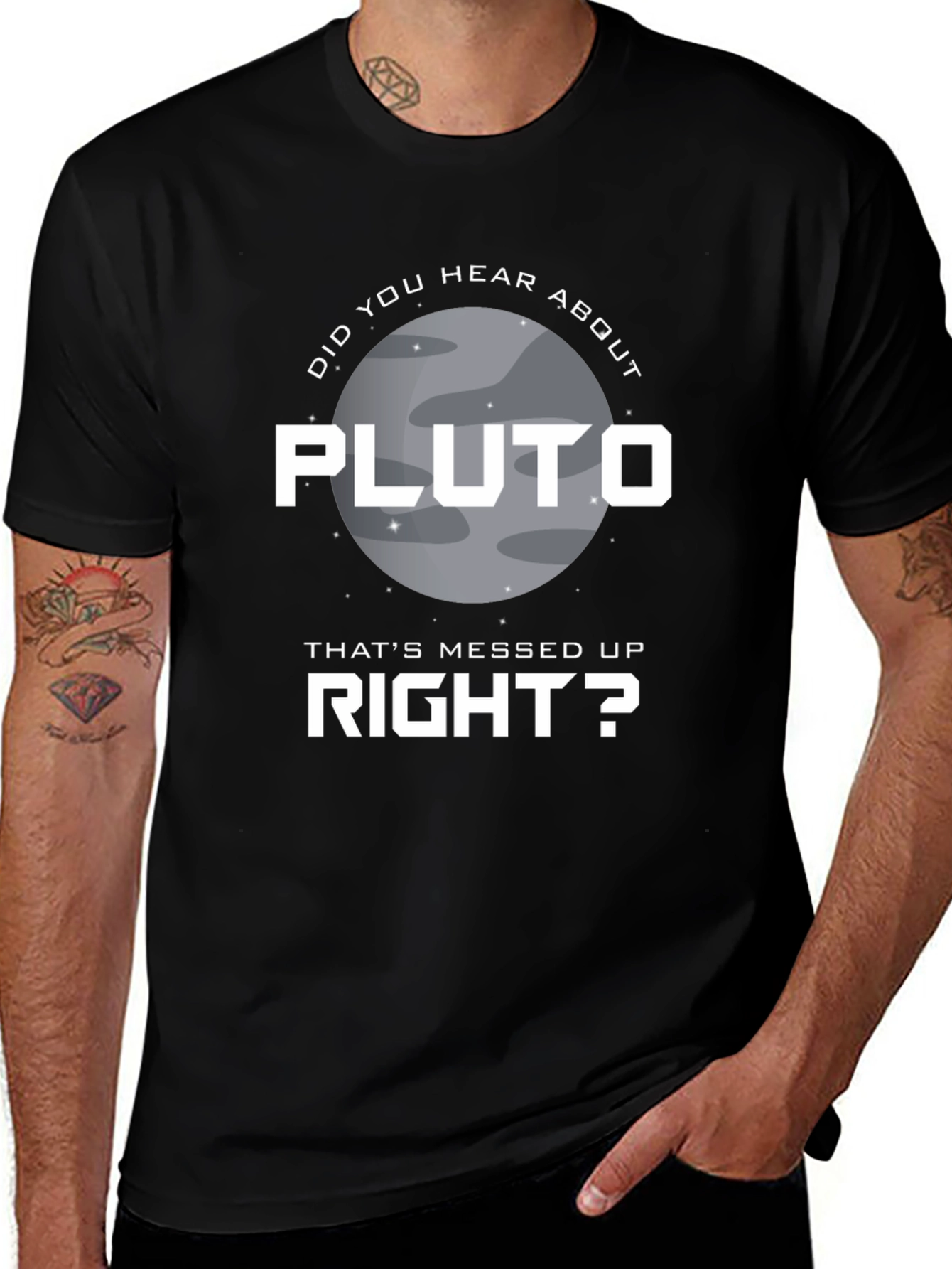 Black Pluto That's Messed Up T-Shirt main image