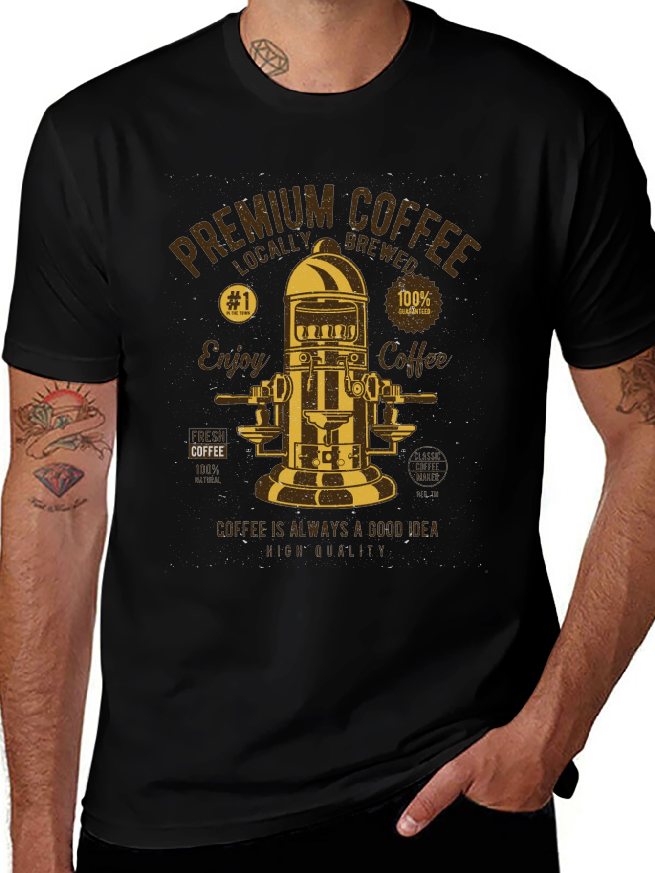 Variant 20 of Premium Coffee Graphic T-Shirt