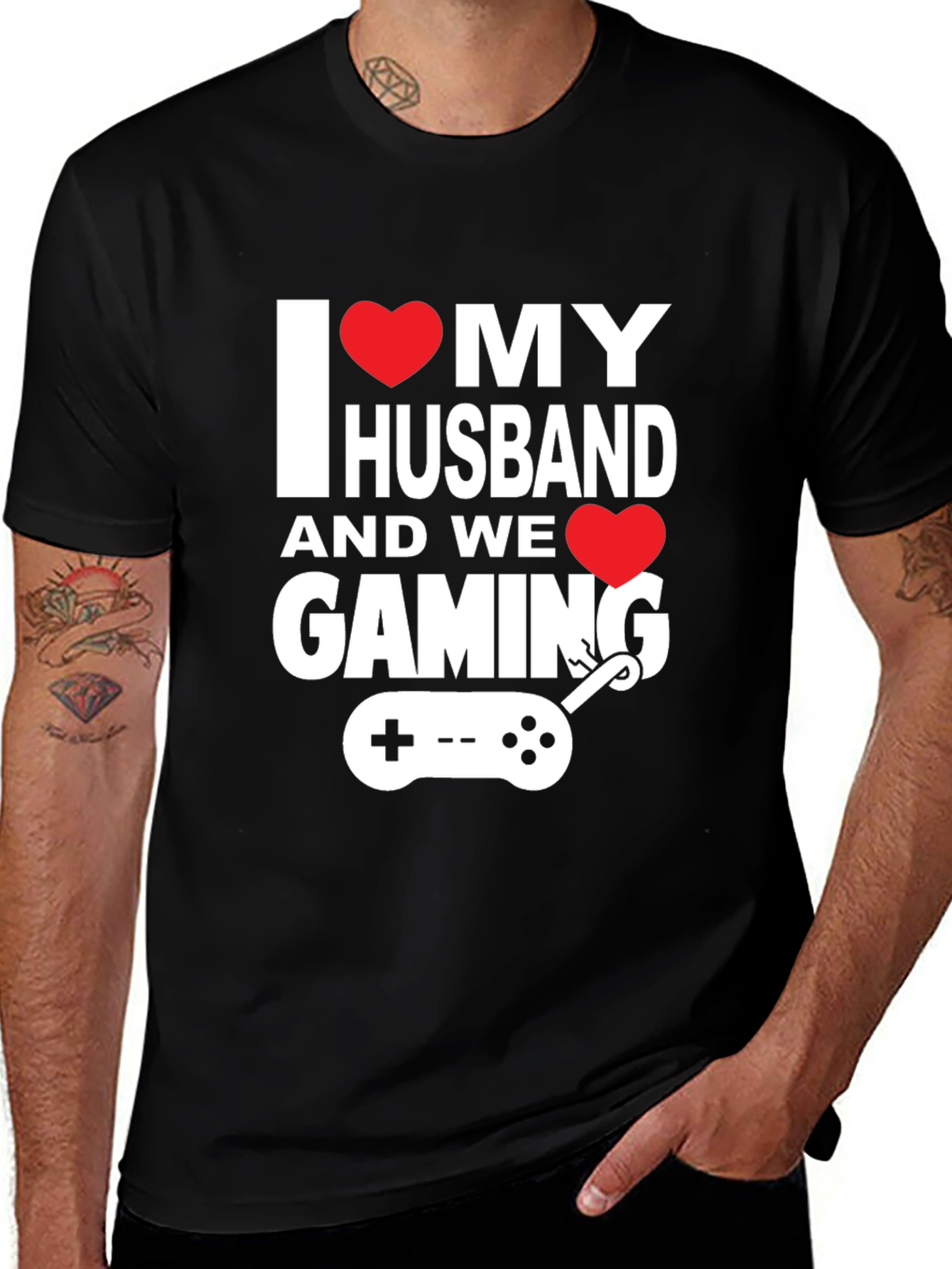 I Love My Husband Gaming T-Shirt