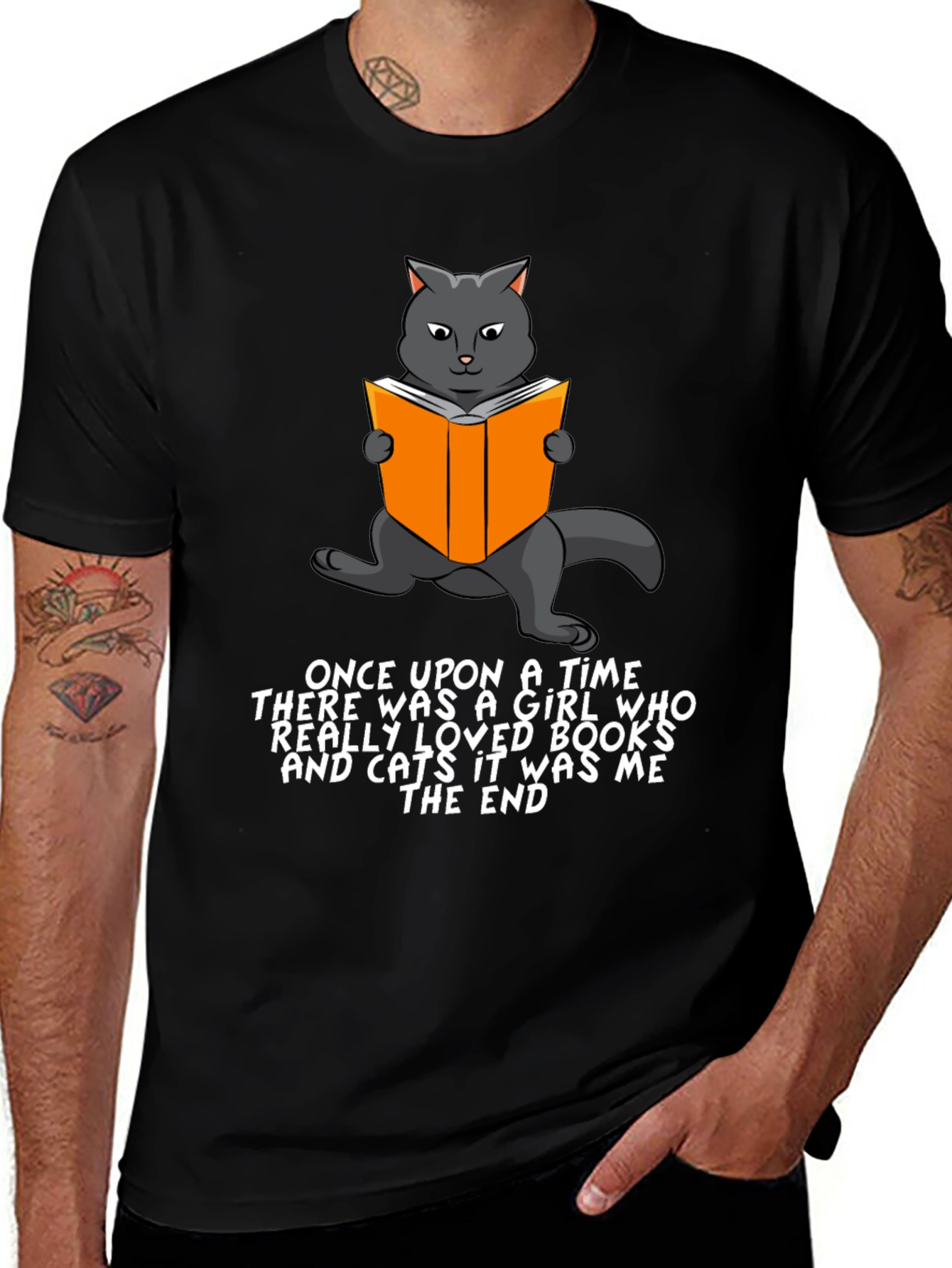 Variant 28 of Cat Lover T-Shirt: Once Upon a Time...