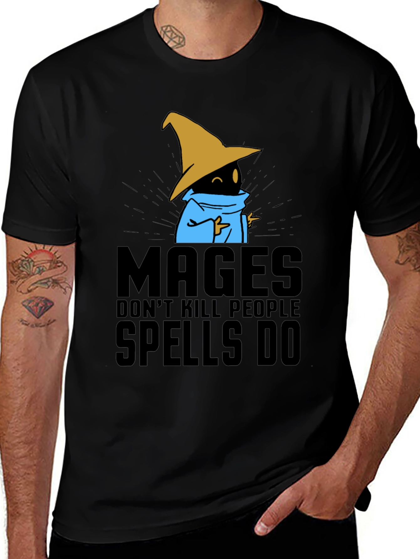Variant 13 of Mages Don't Kill People - Spells Do T-Shirt