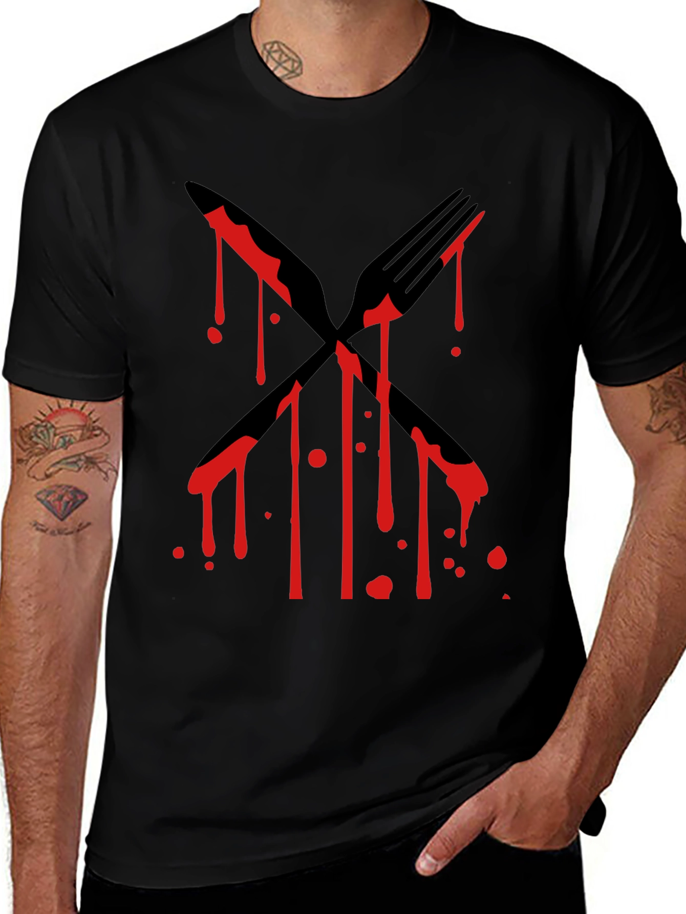 Bloody Cutlery Black T-Shirt
