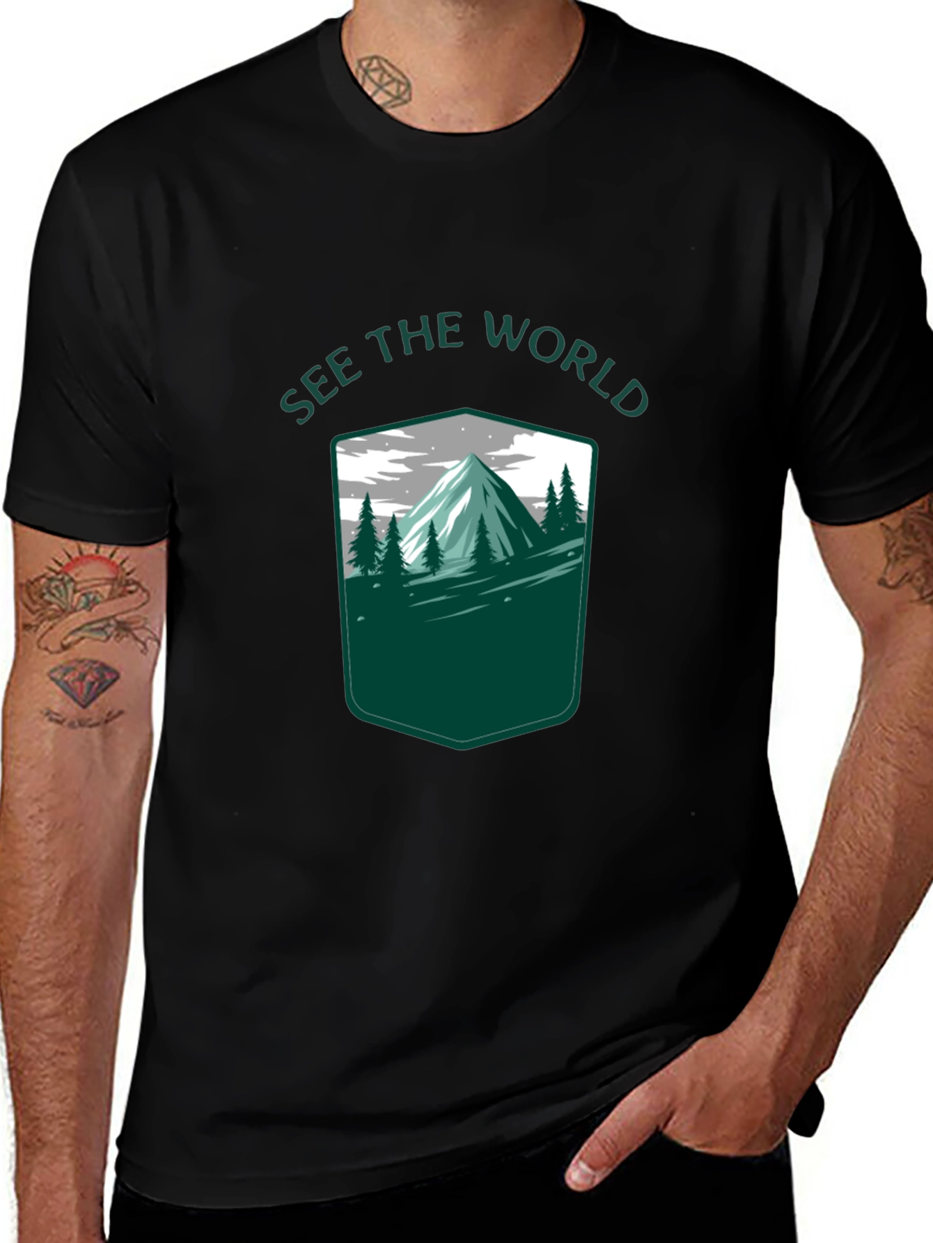 See the World Mountain Graphic Tee