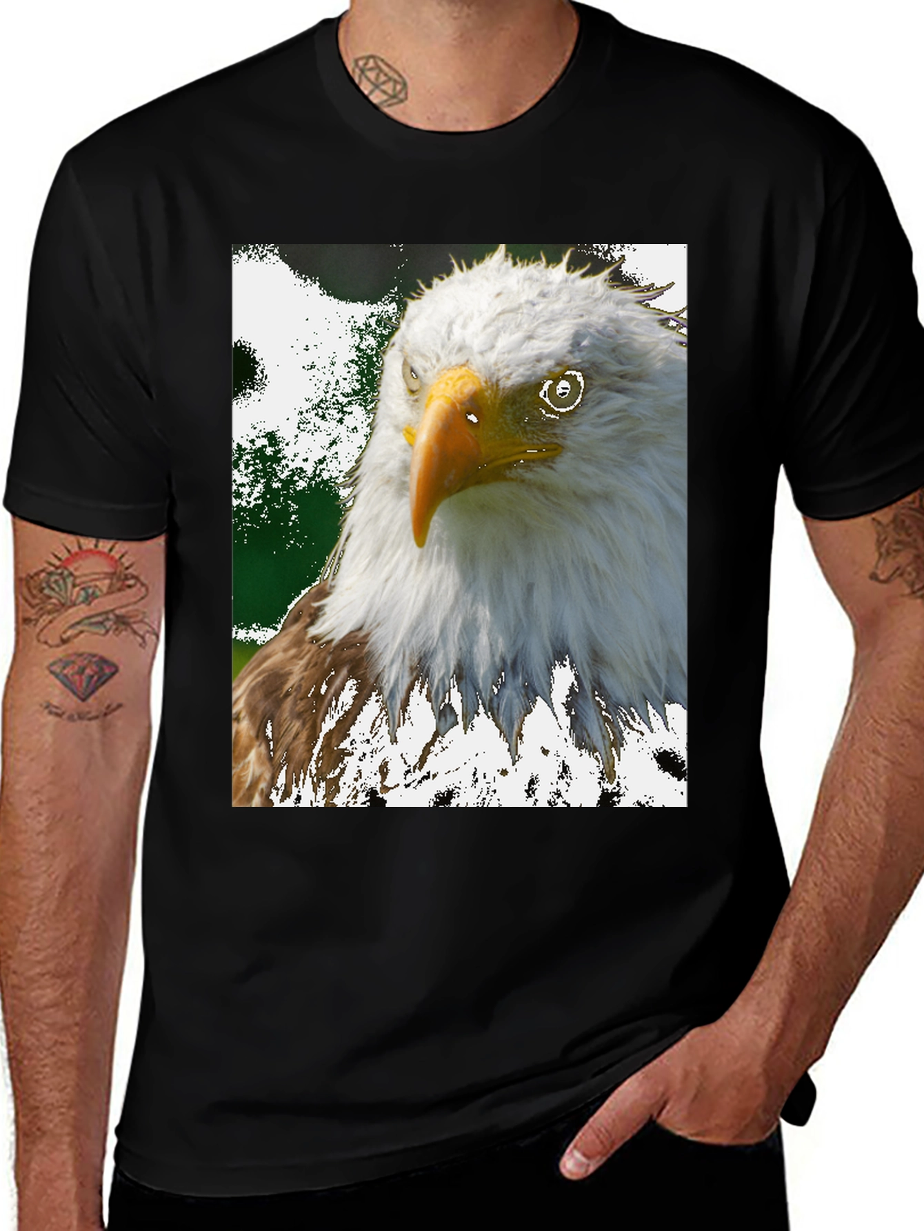 Variant 21 of Eagle Graphic T-Shirt: Patriotic Style