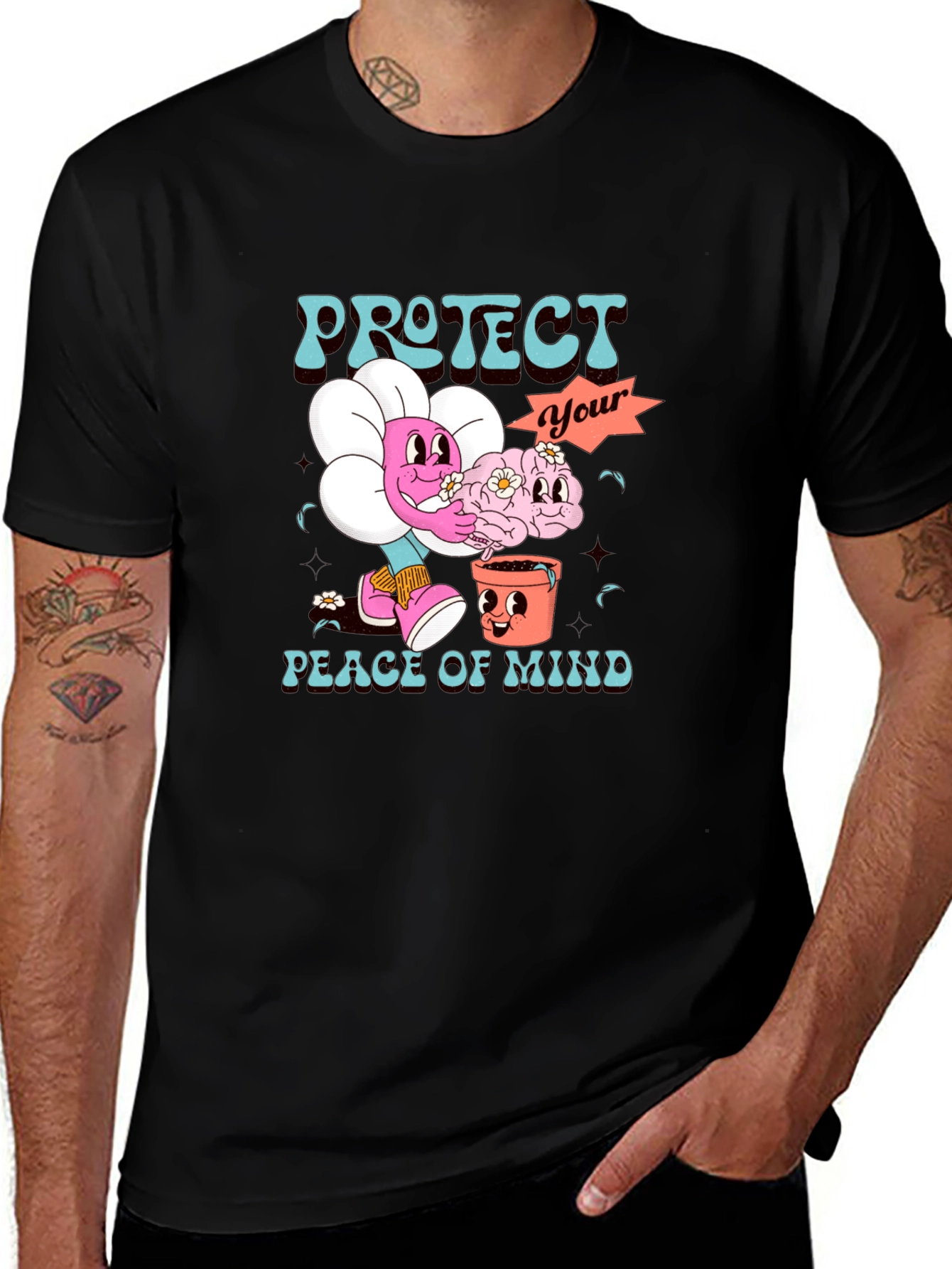Variant 8 of Protect Your Peace of Mind Graphic Tee