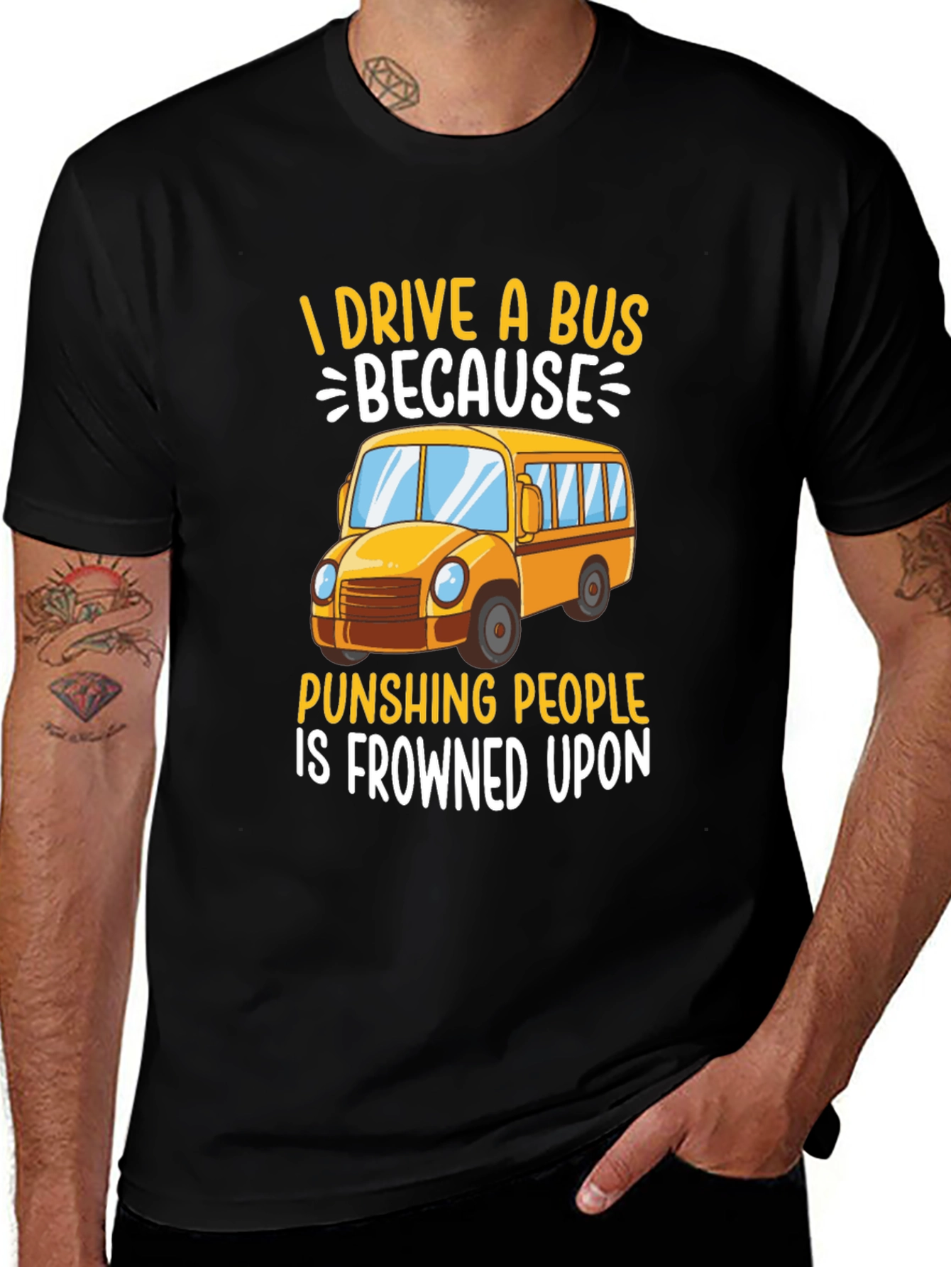 Variant 22 of I Drive A Bus T-Shirt Funny Bus Driver Tee