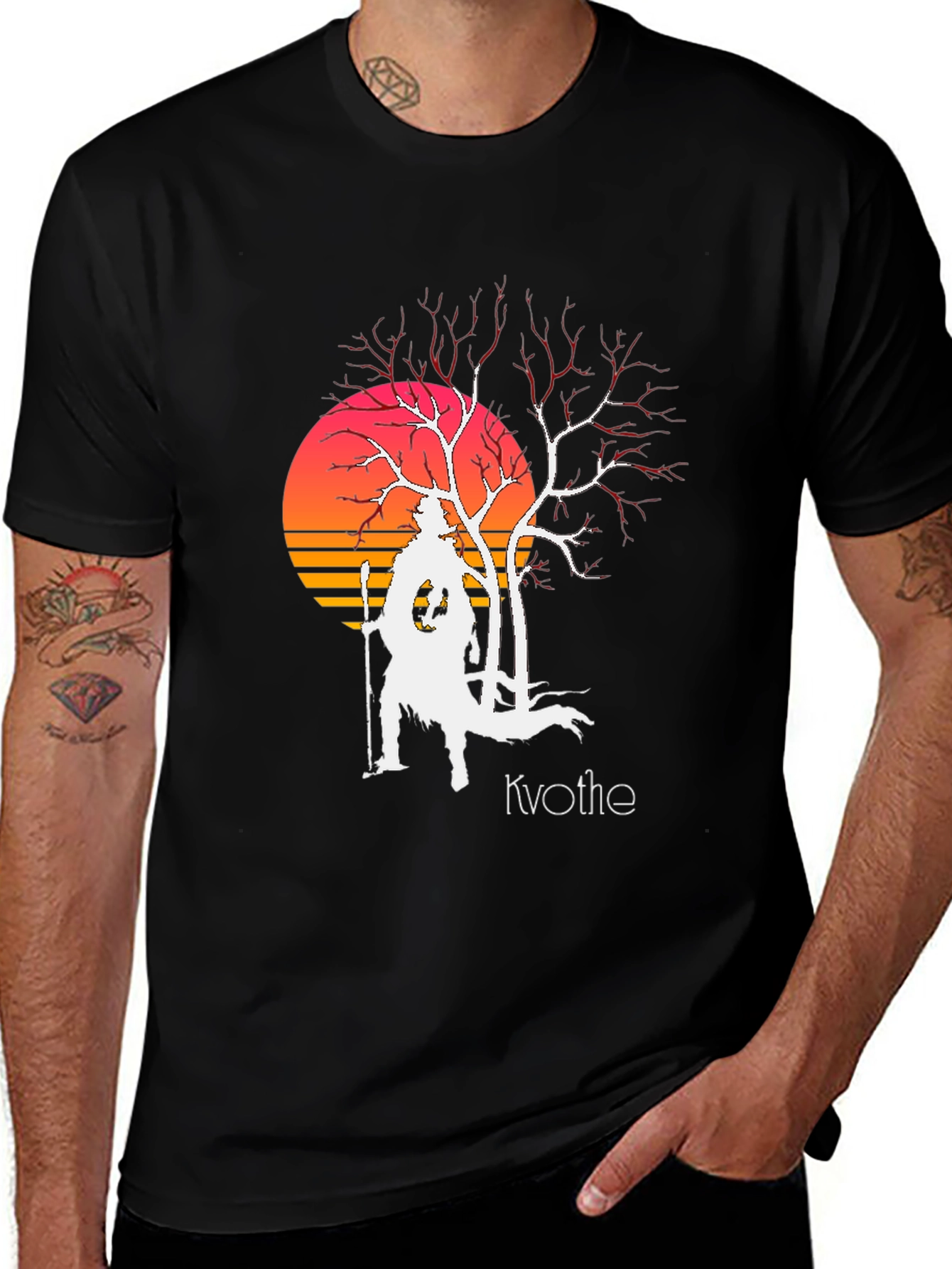 Variant 18 of Kvothe Retro Sunset T-Shirt