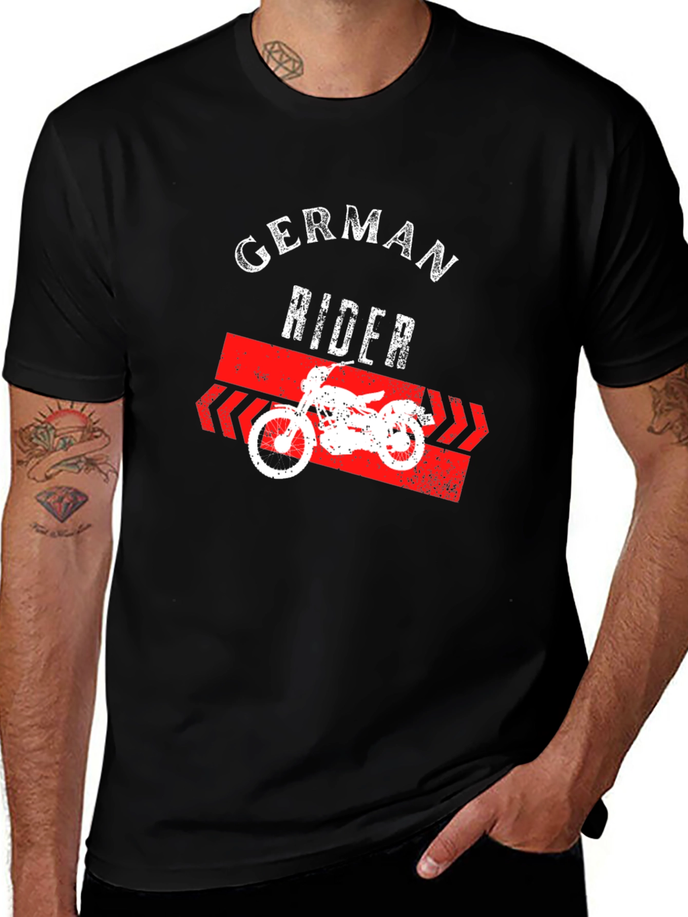 Variant 29 of German Rider Graphic Tee - Motorcycle T-Shirt