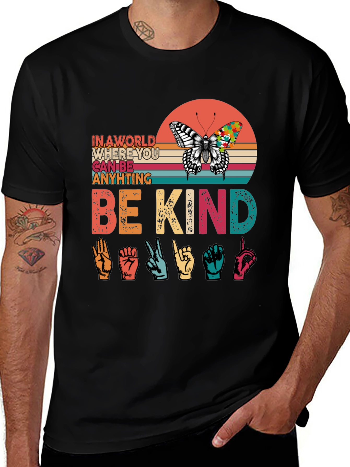 Variant 27 of Be Kind Autism Awareness T-Shirt