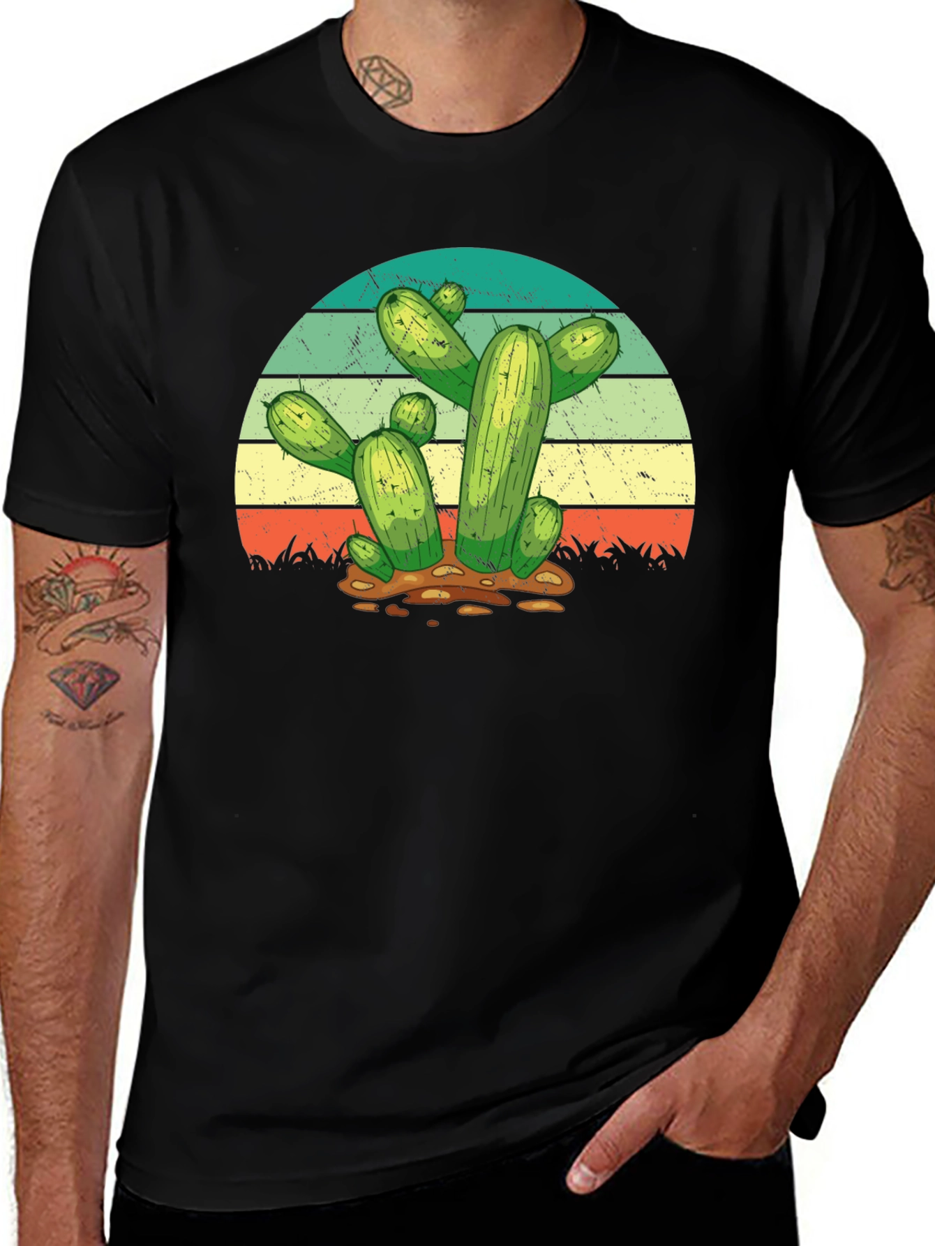 Variant 13 of Retro Cactus Graphic Tee - Desert Vibes T-Shirt