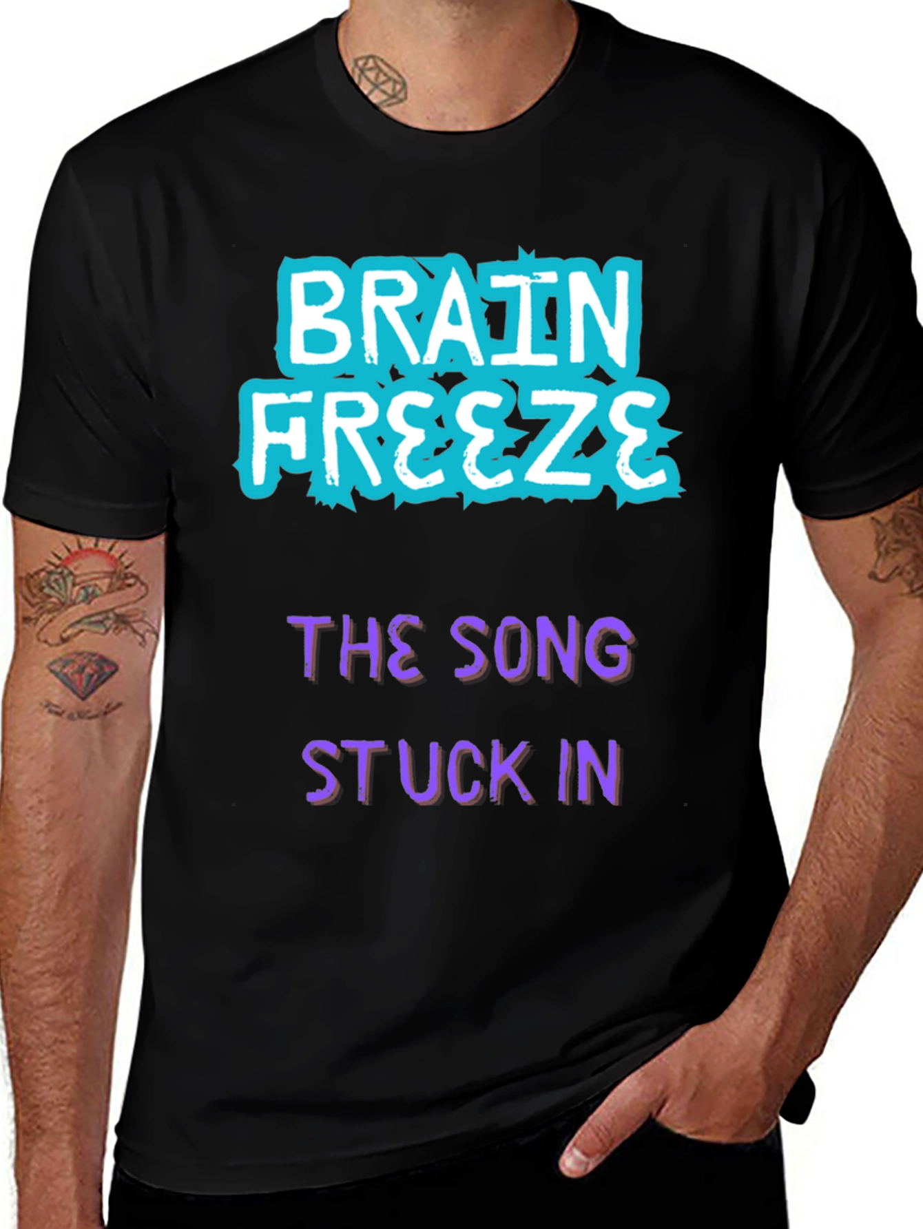 Variant 8 of Brain Freeze Song Stuck In T-Shirt