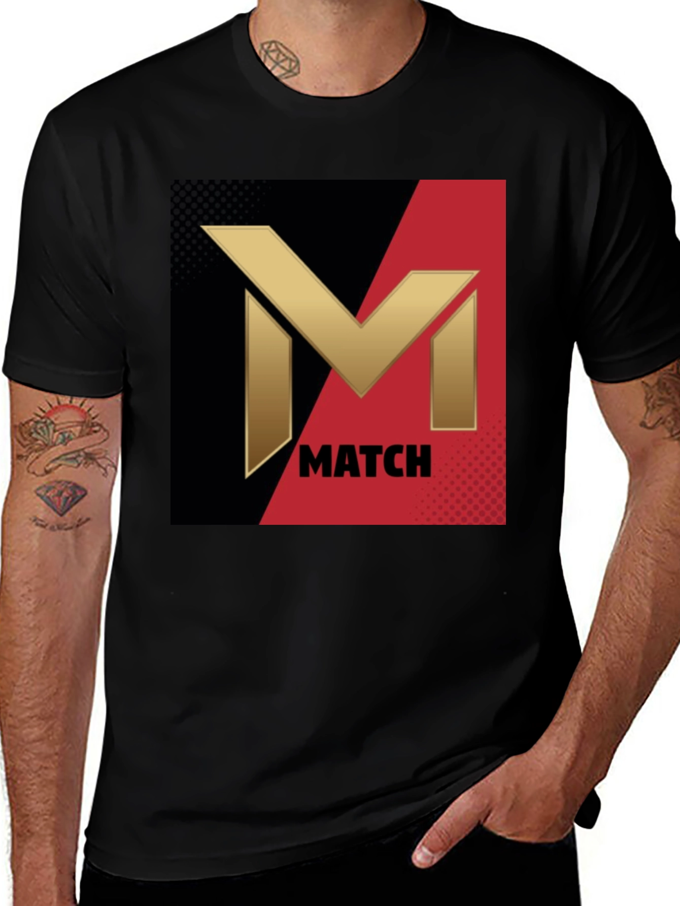 Variant 29 of Bold Match Logo Graphic Print T-Shirt