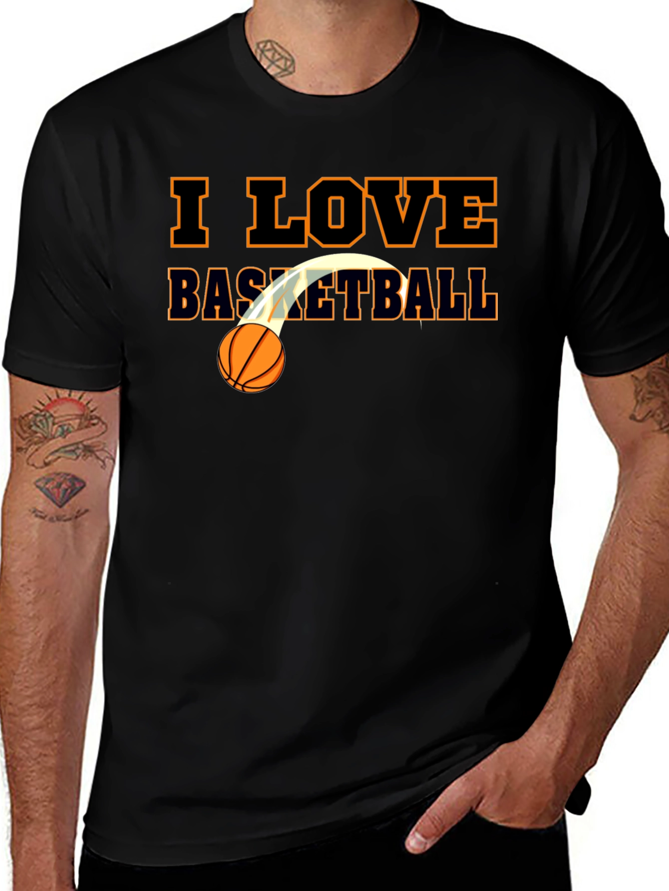 Variant 11 of I Love Basketball T-Shirt