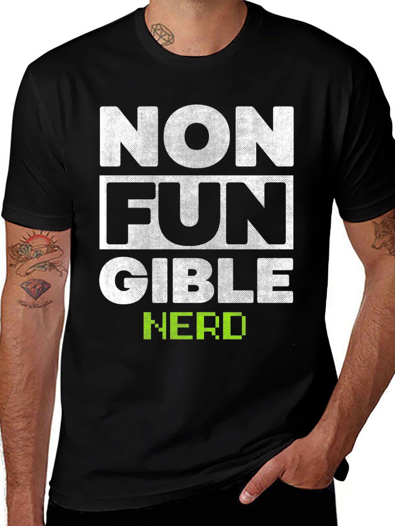 Variant 2 of Non-Fungible Nerd T-Shirt Crypto Blockchain NFT