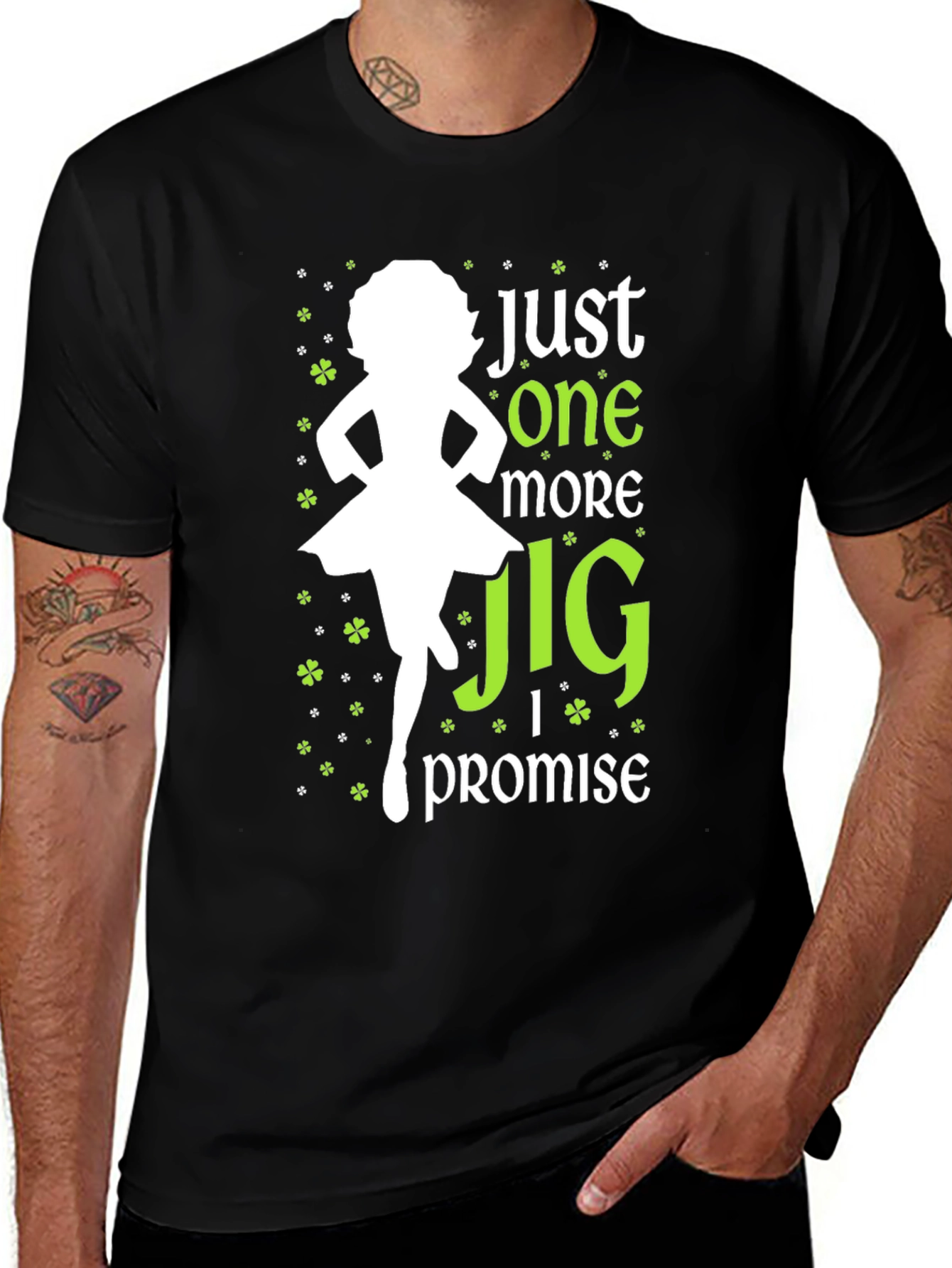Variant 30 of St. Patrick's Day Jig Promise Black T-Shirt