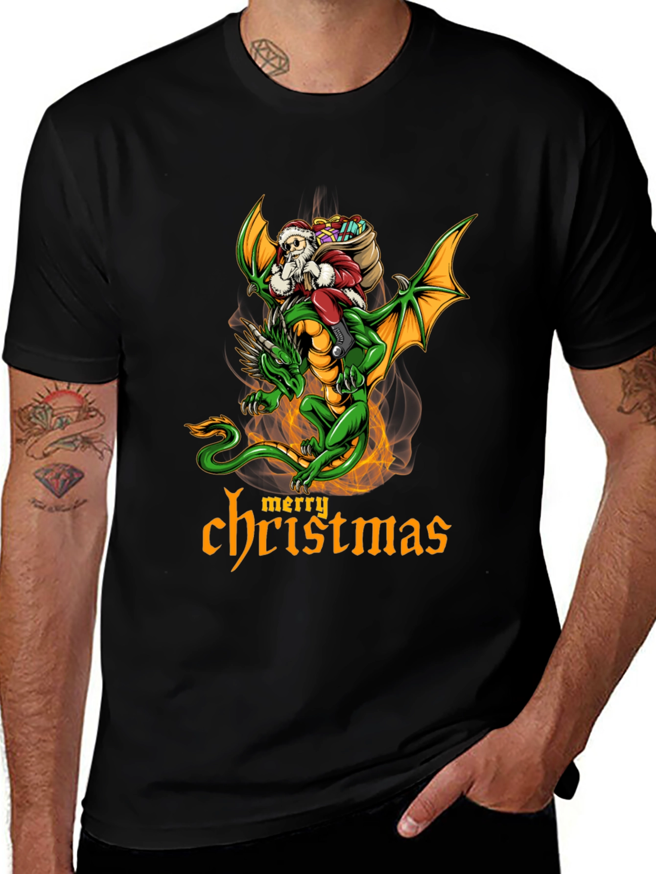 Dragon Merry Christmas T-Shirt