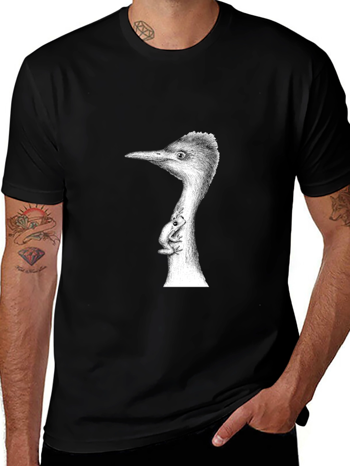 Variant 12 of Bird and Frog Graphic Tee